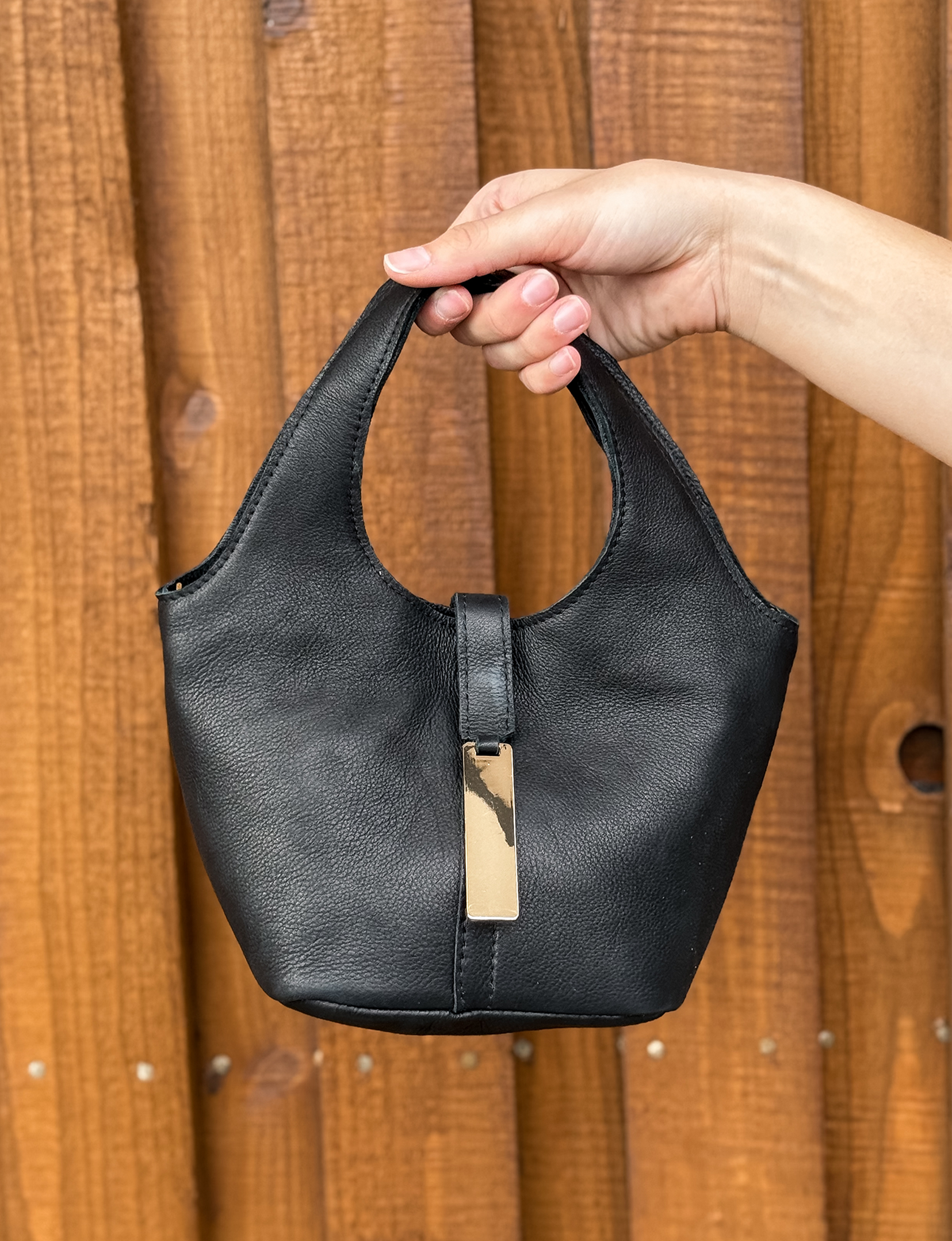 Mini Kai Crossbody, Black/Napa Leather