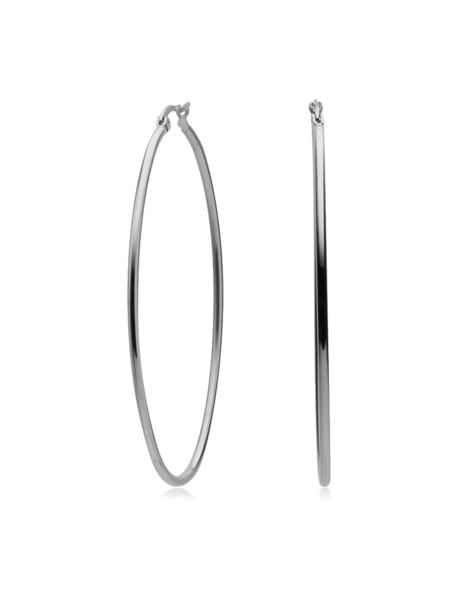 Hula Oval Hoops, Silver