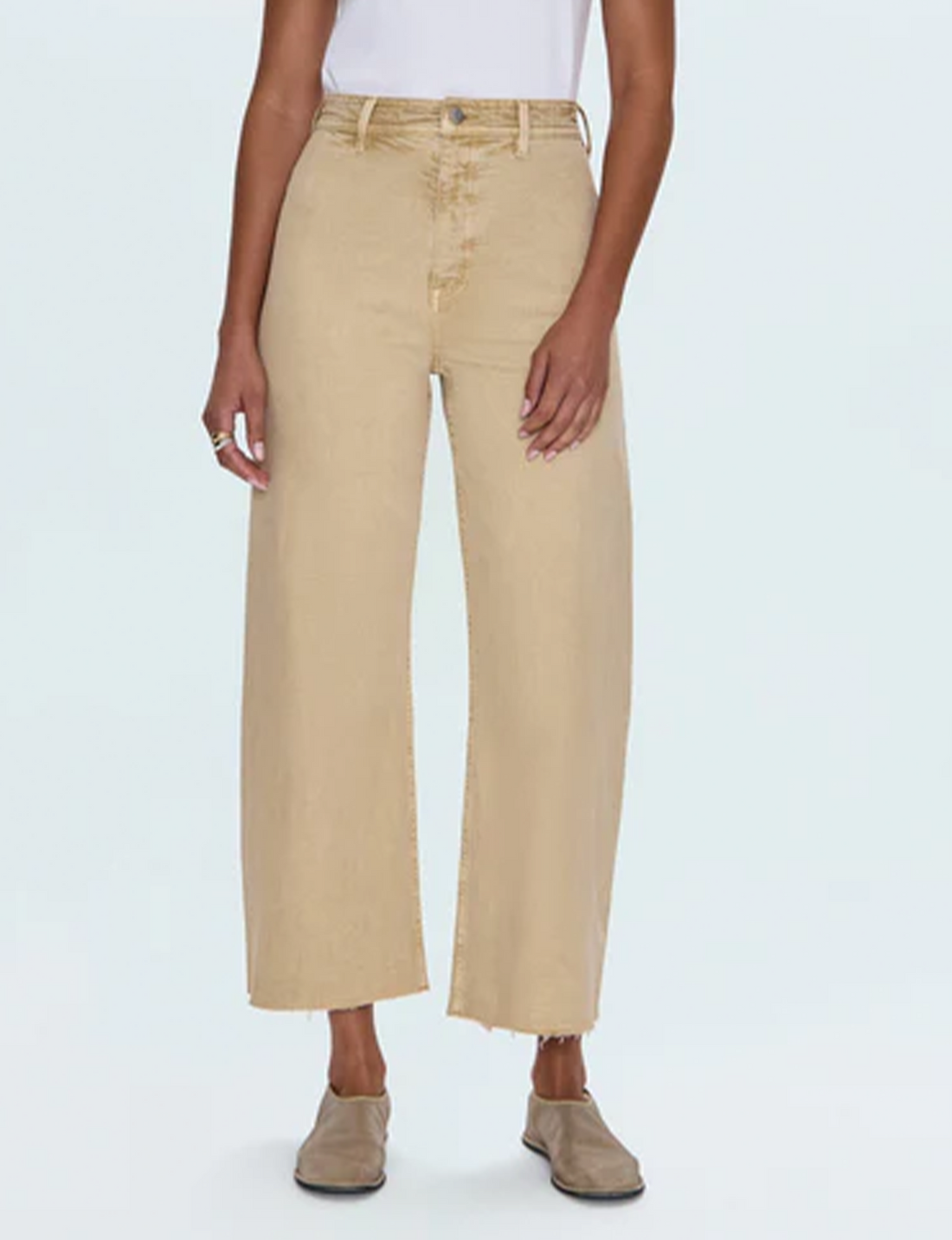 Penny High Rise Wide Leg Crop, Sand Dollar