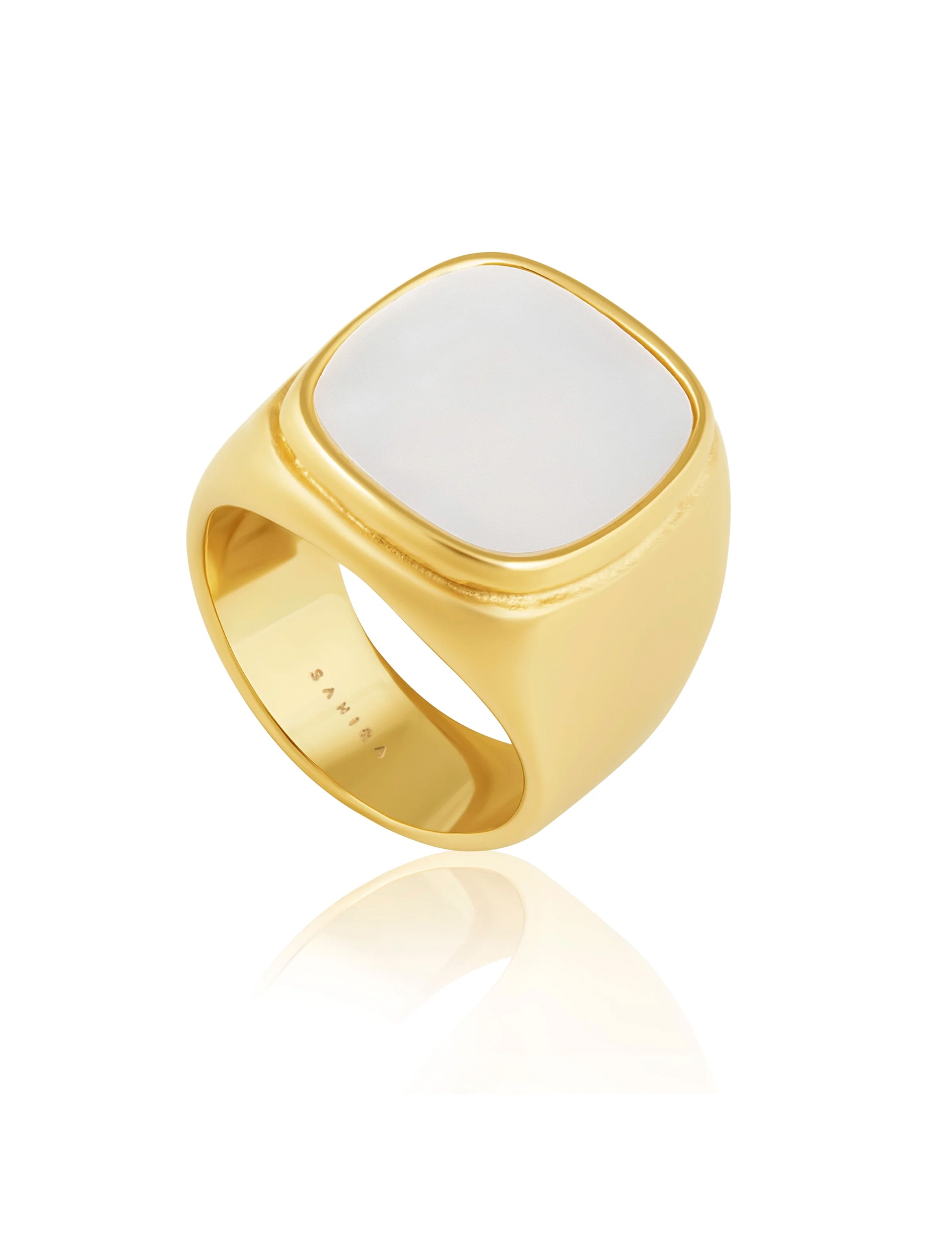 Mother of Pearl Ring, Large