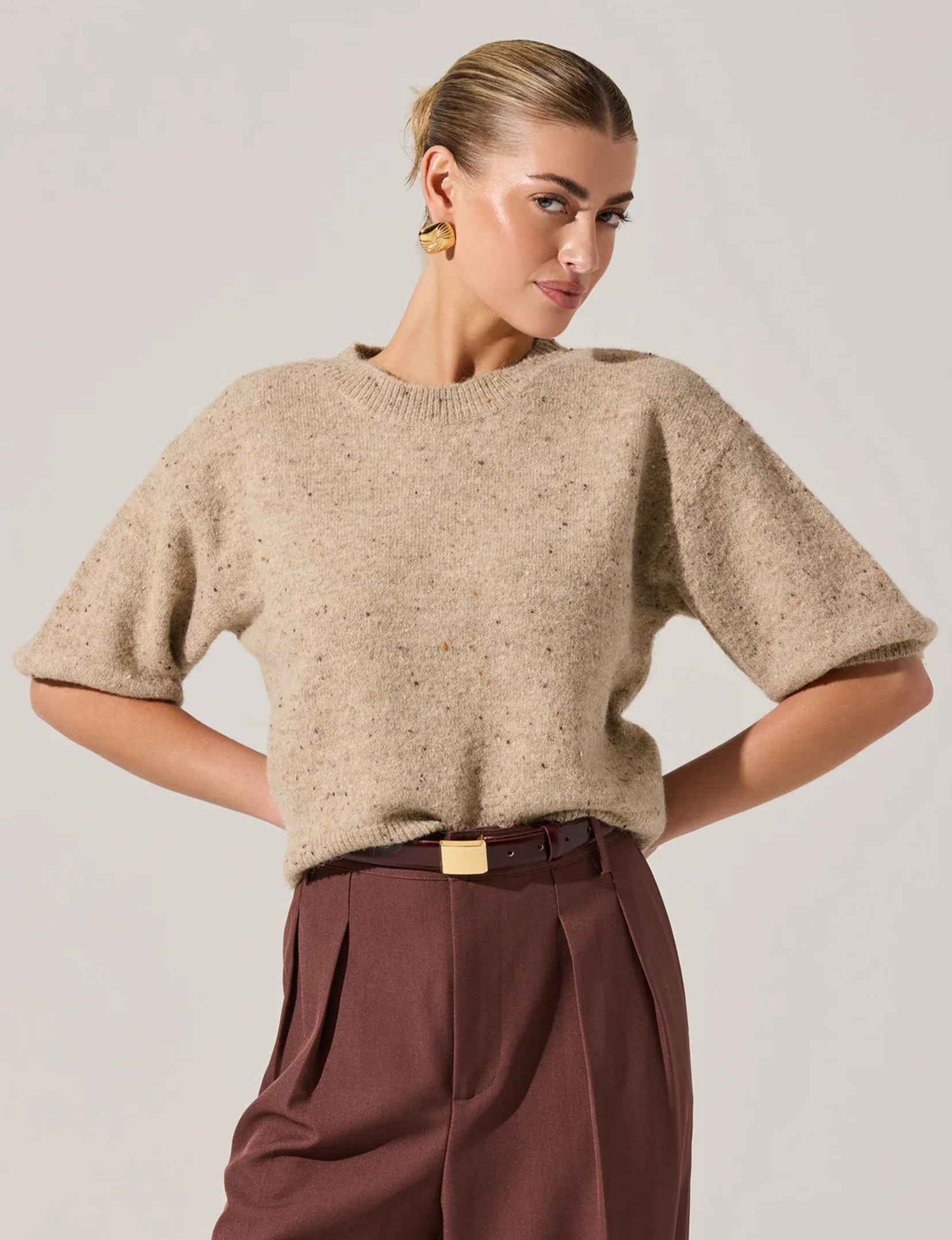 Colette Sweater, Oatmeal Multi
