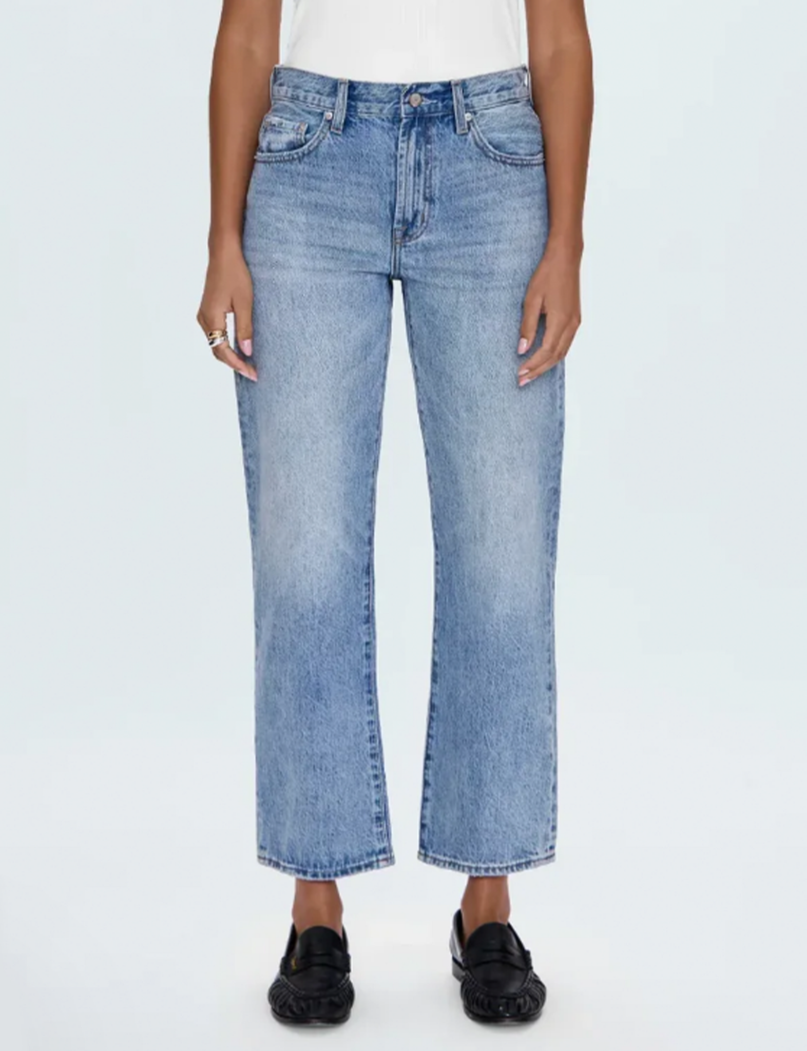 Lexi Relaxed Straight Jeans, Athens