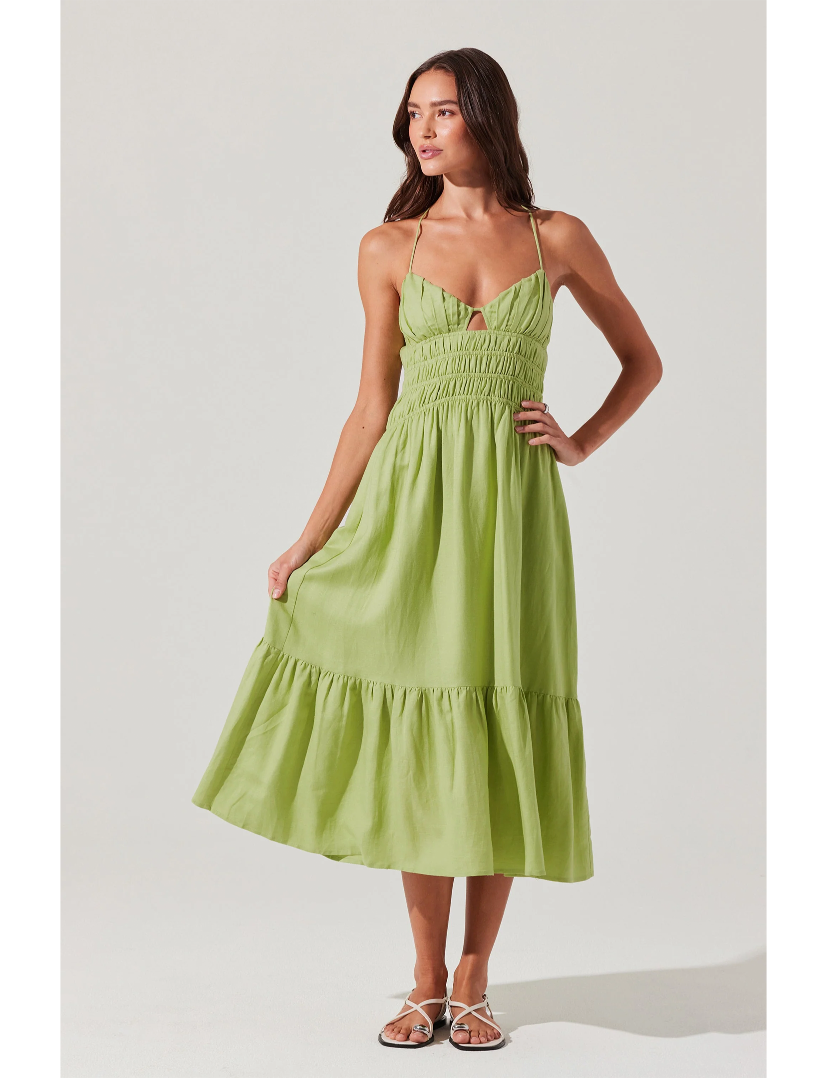 Eleni Dress, Spring Green