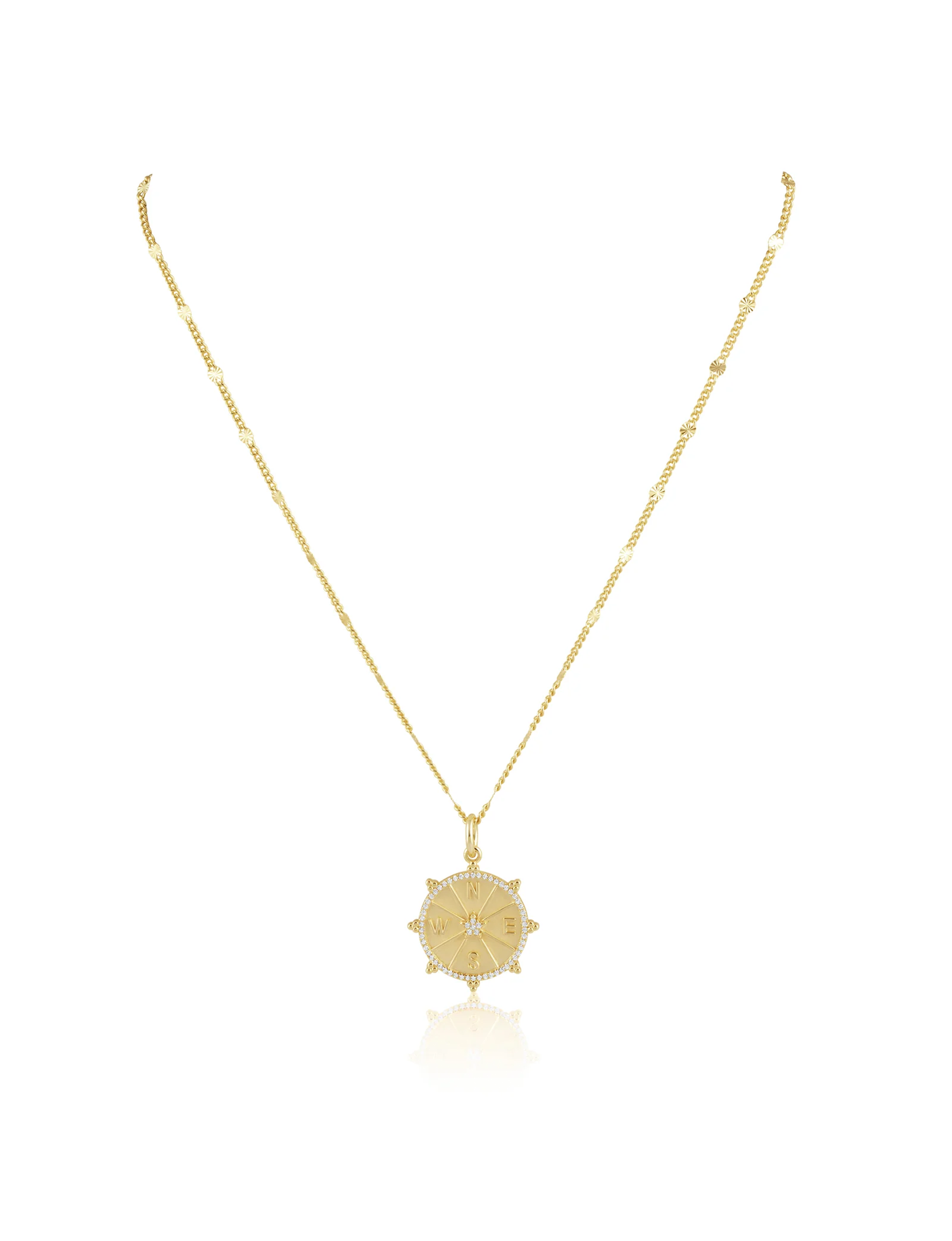 Wanderer Pendant Necklace, Gold