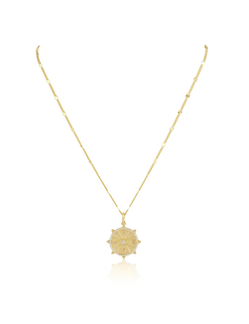 Wanderer Pendant Necklace, Gold