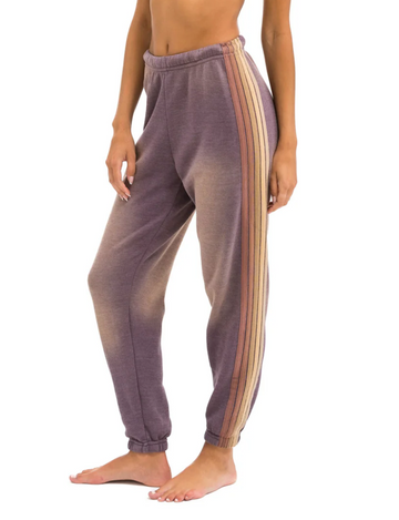 5 Stripe Sweatpants, Faded Mocha