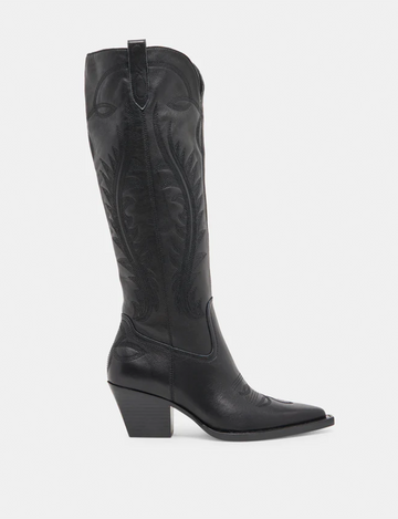 Ryatt Boot, Black Leather