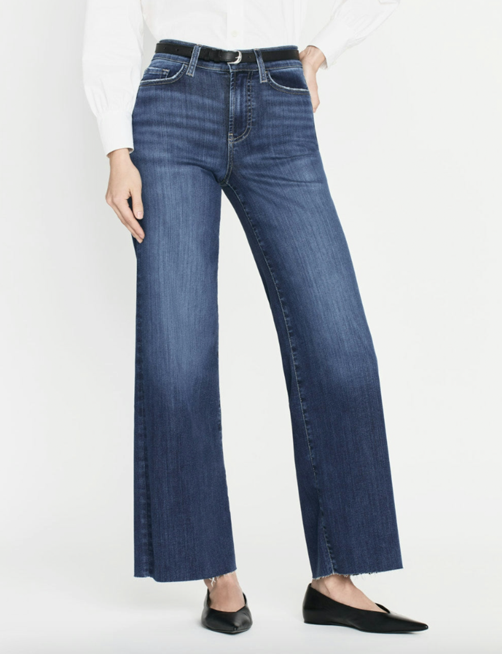 Le Slim Palazzo Raw Fray, Lupine