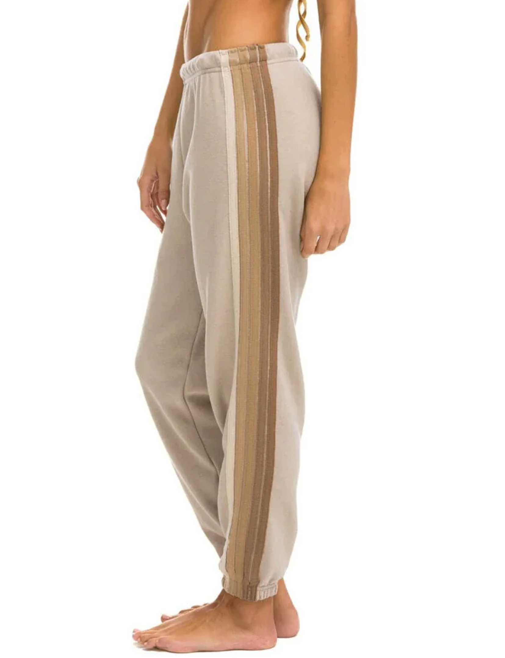 5 Stripe Sweatpants, Sand/Tan