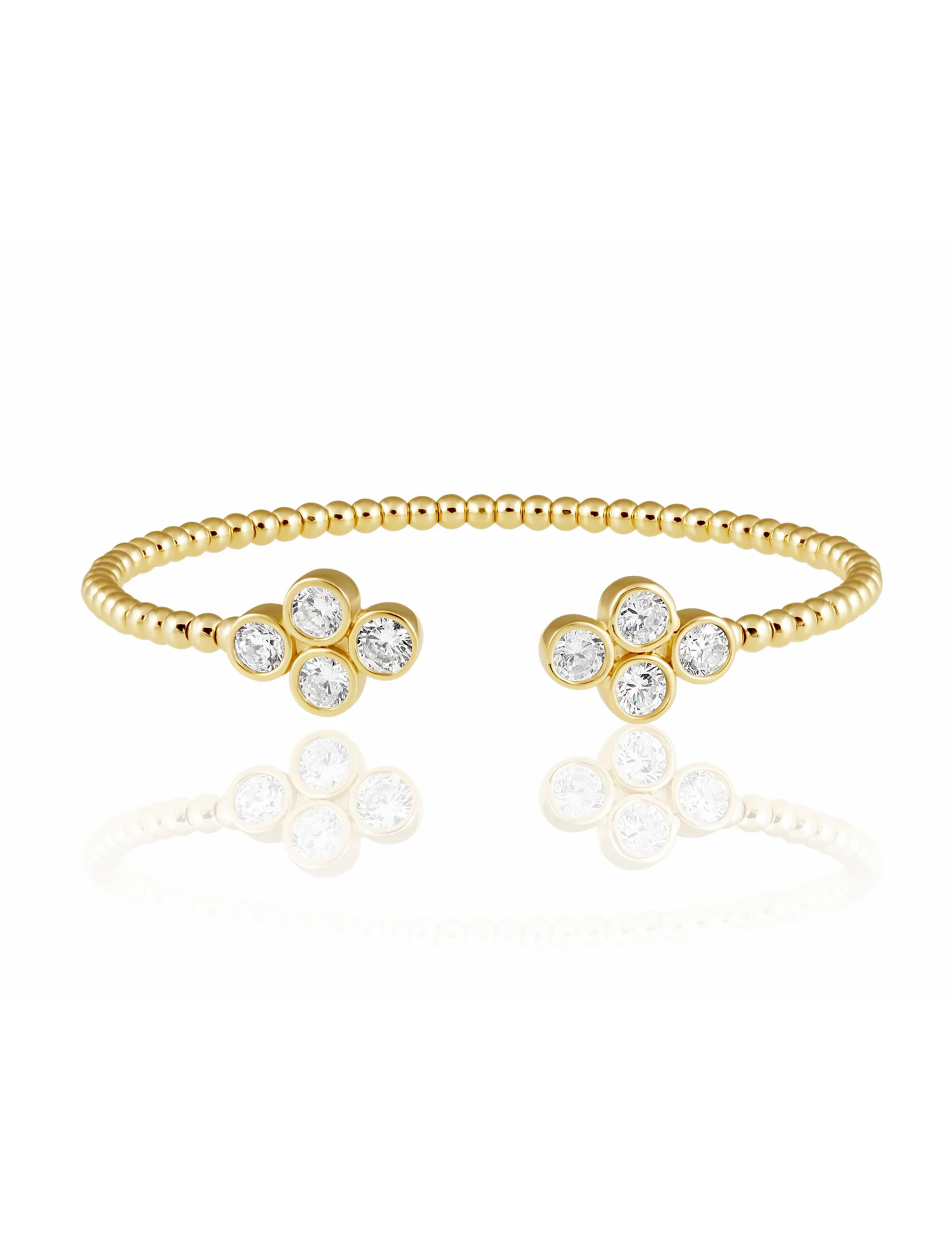 Oriana Flower Cuff, Gold