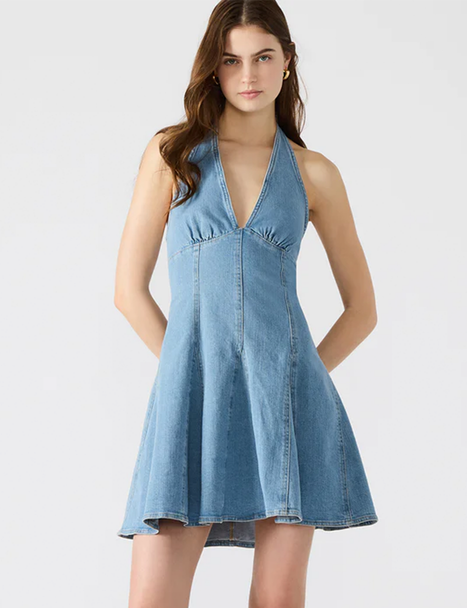 Malia Dress, Medi Blue Denim