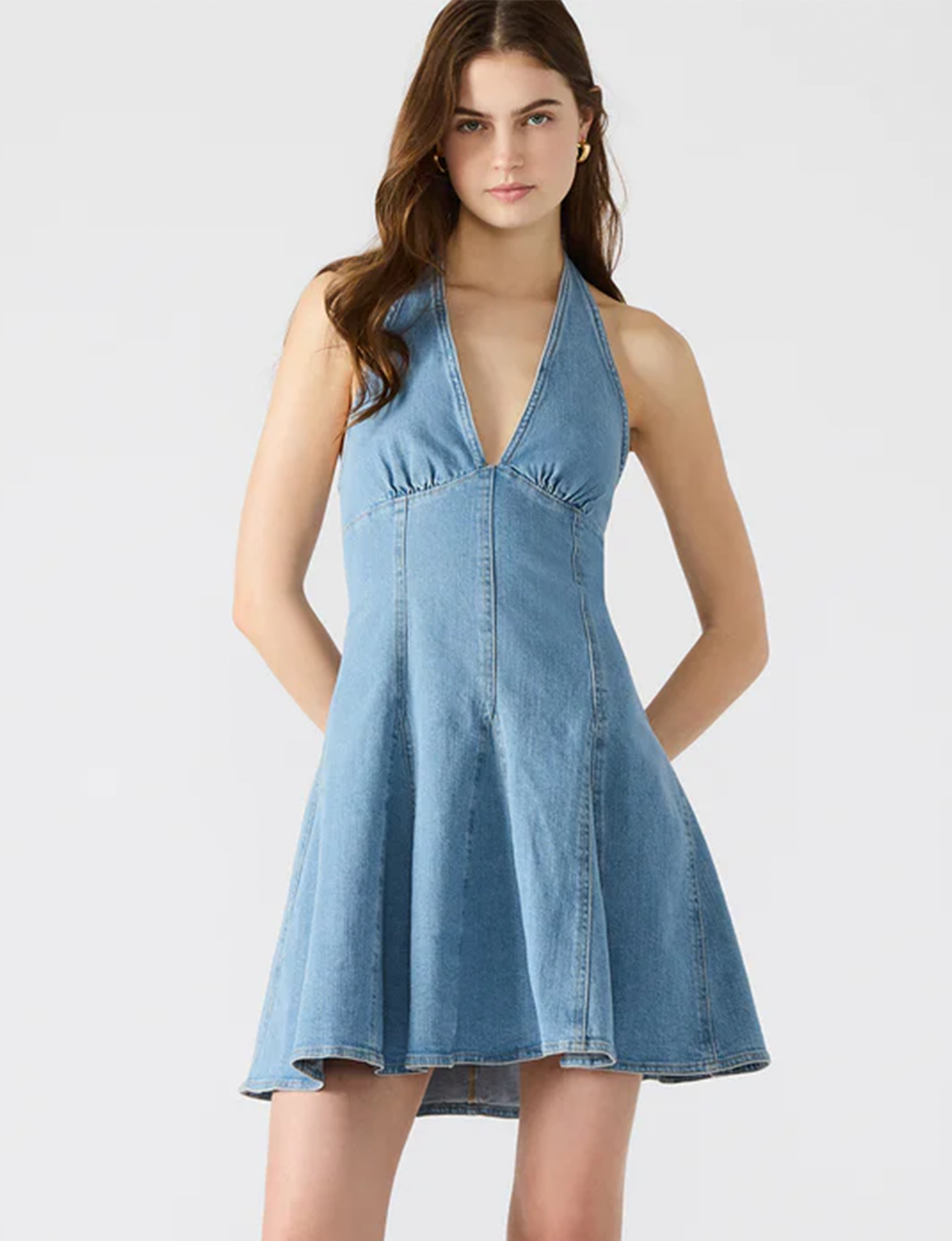 Malia Dress, Medi Blue Denim