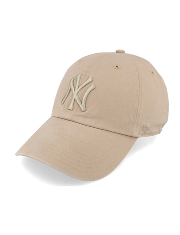 NY Yankees Basic Ball Cap, Khaki/Khaki