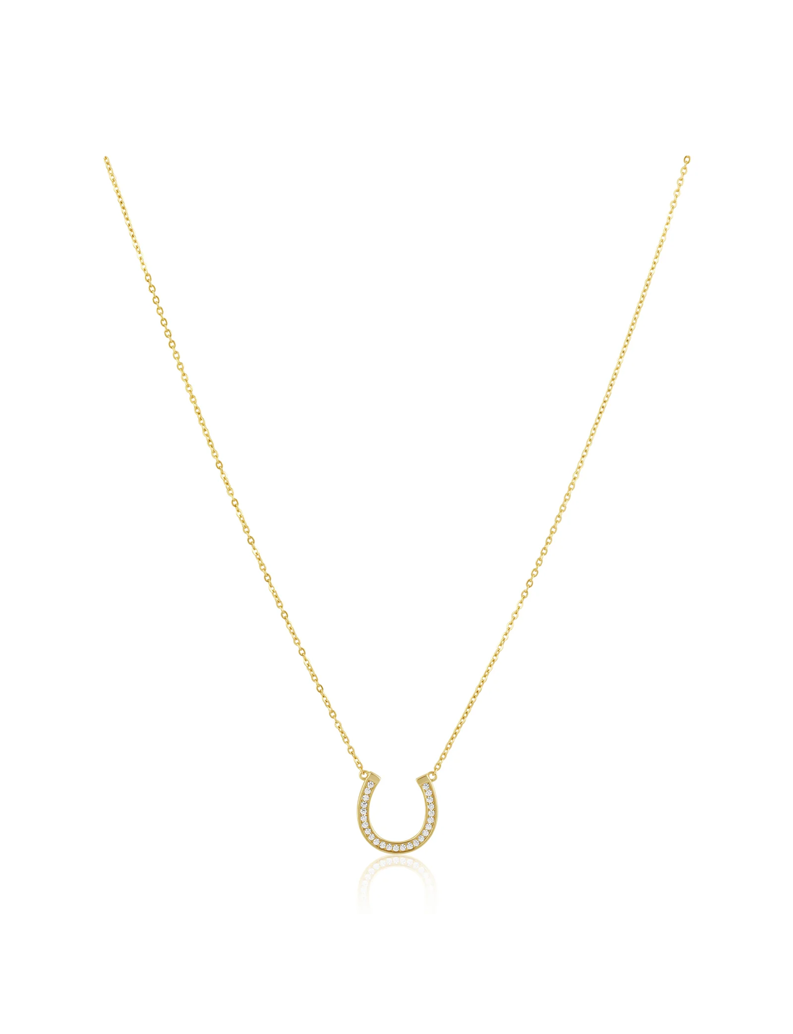 Montana Horseshoe Necklace, Gold