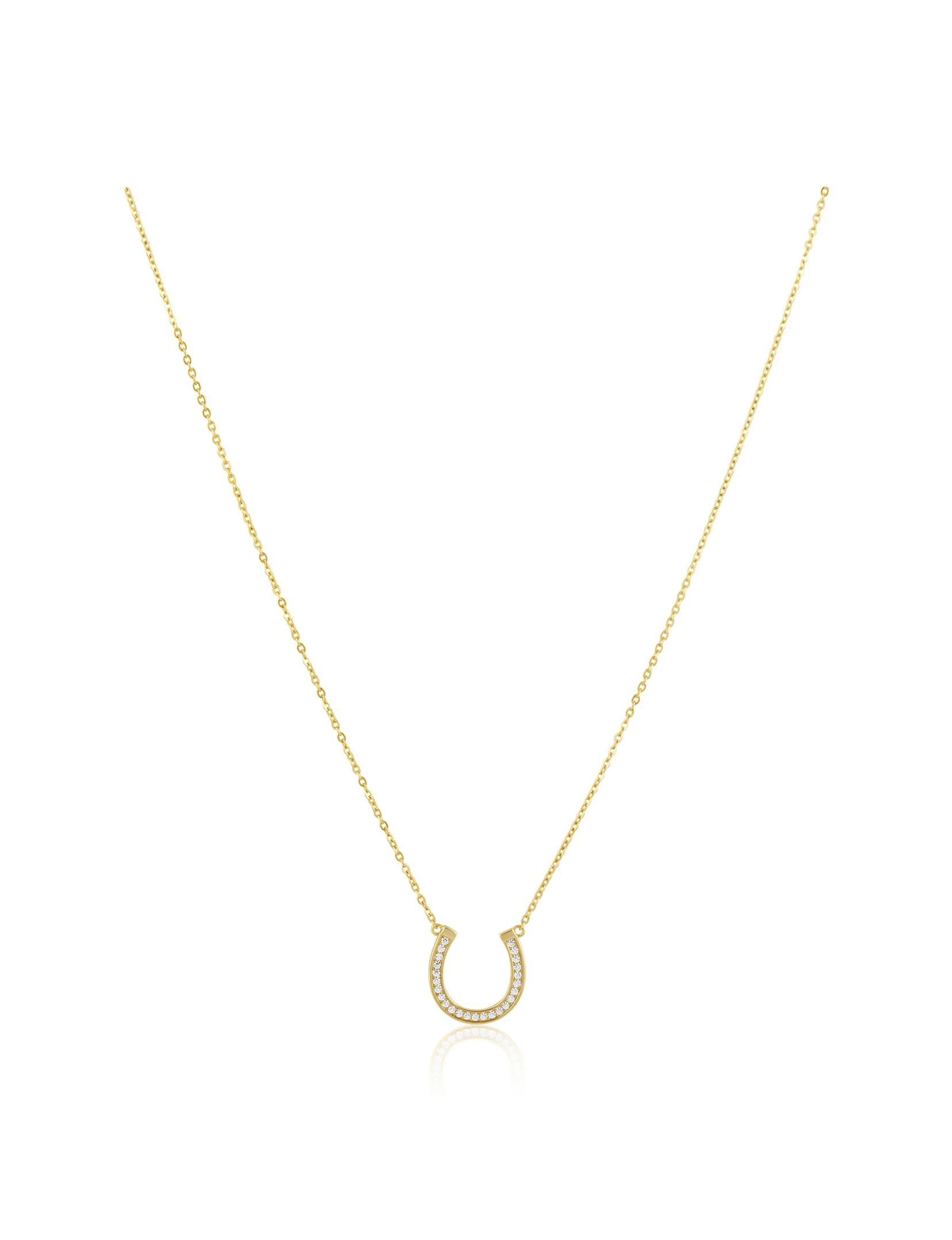Montana Horseshoe Necklace, Gold