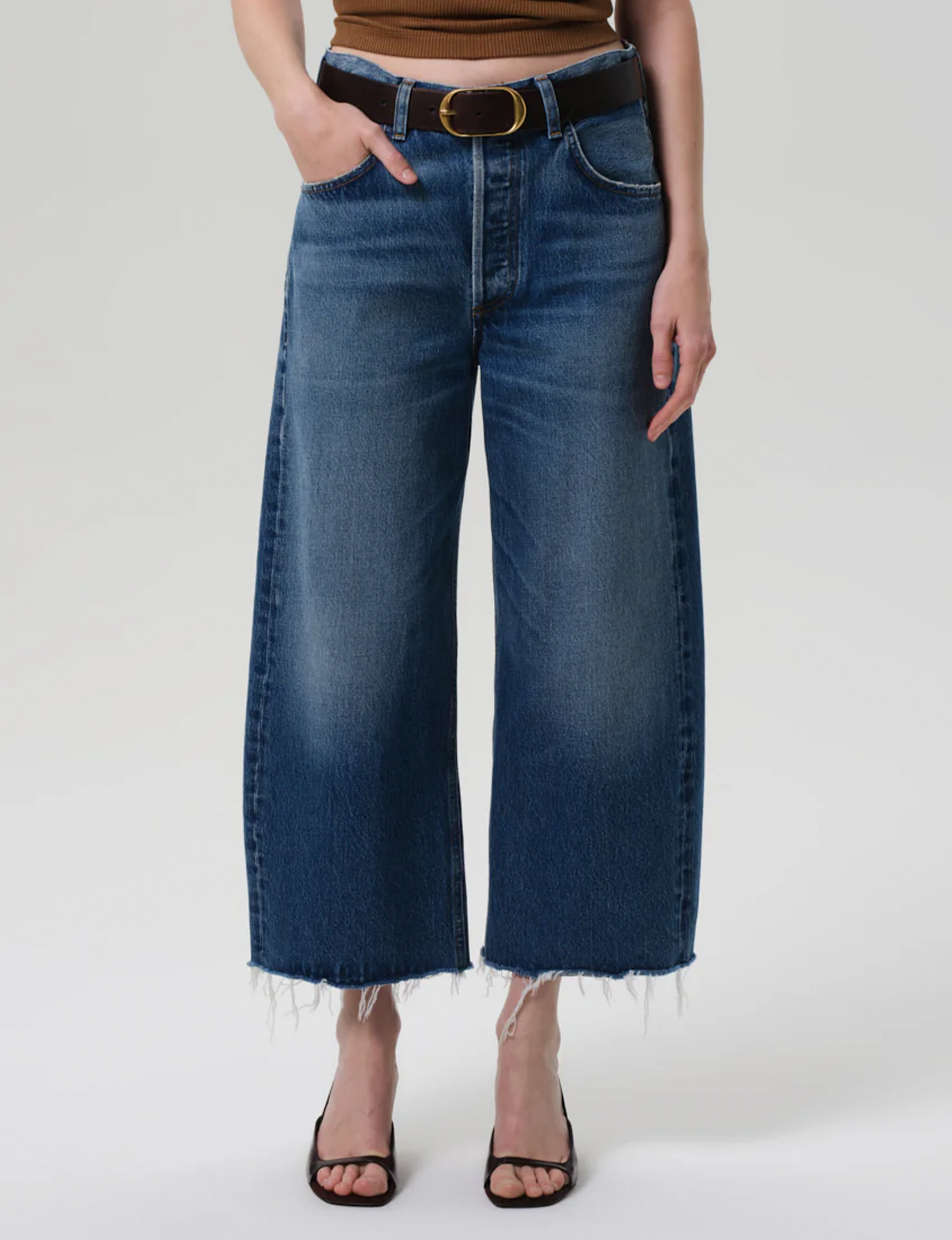 Ayla Raw Hem Crop, Chaya