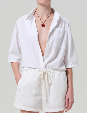 Frances Button Up, Optic White