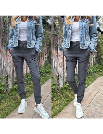 Gaya Cargo Joggers, Charcoal