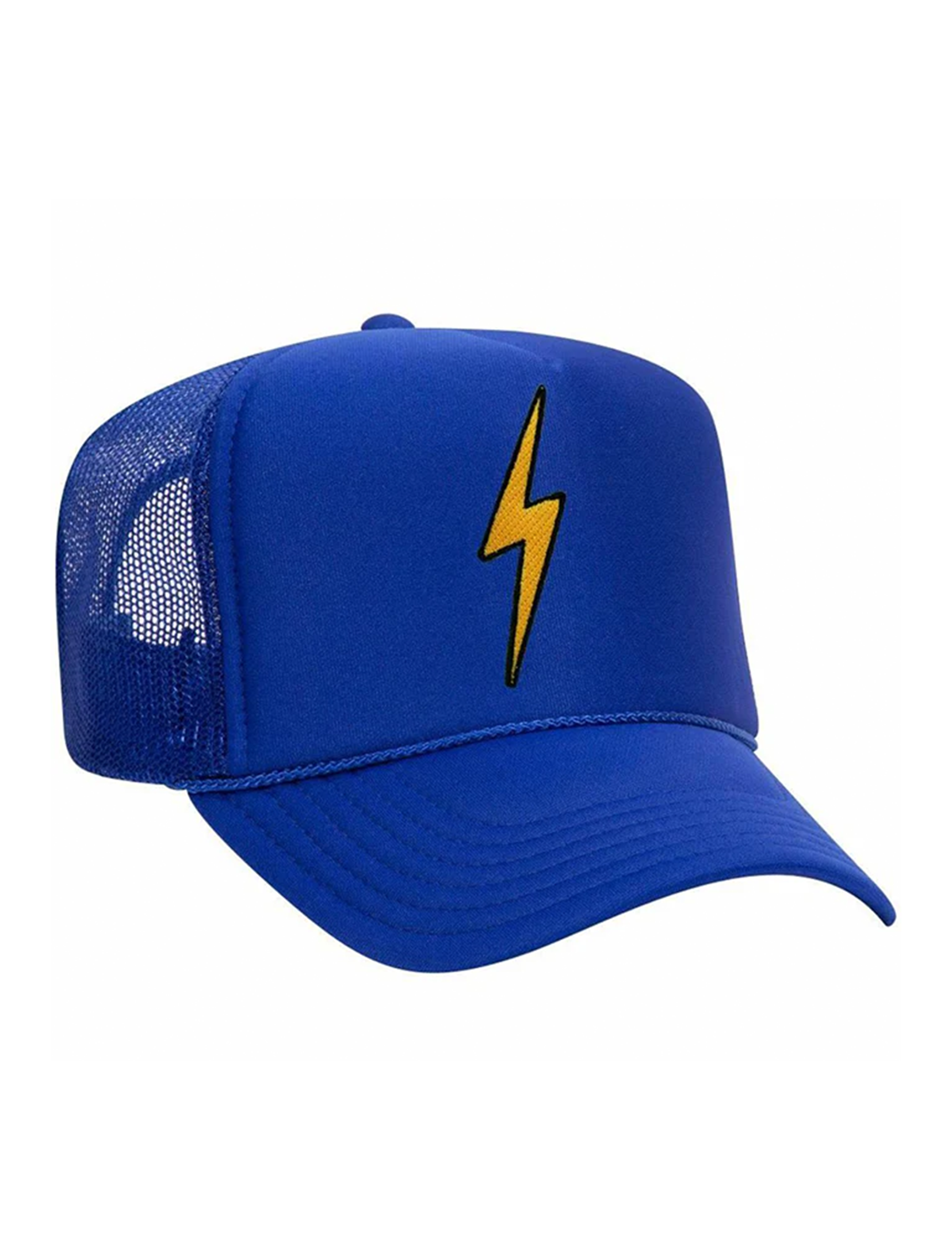 Bolt Vintage Low Rise Trucker Hat, Royal Blue