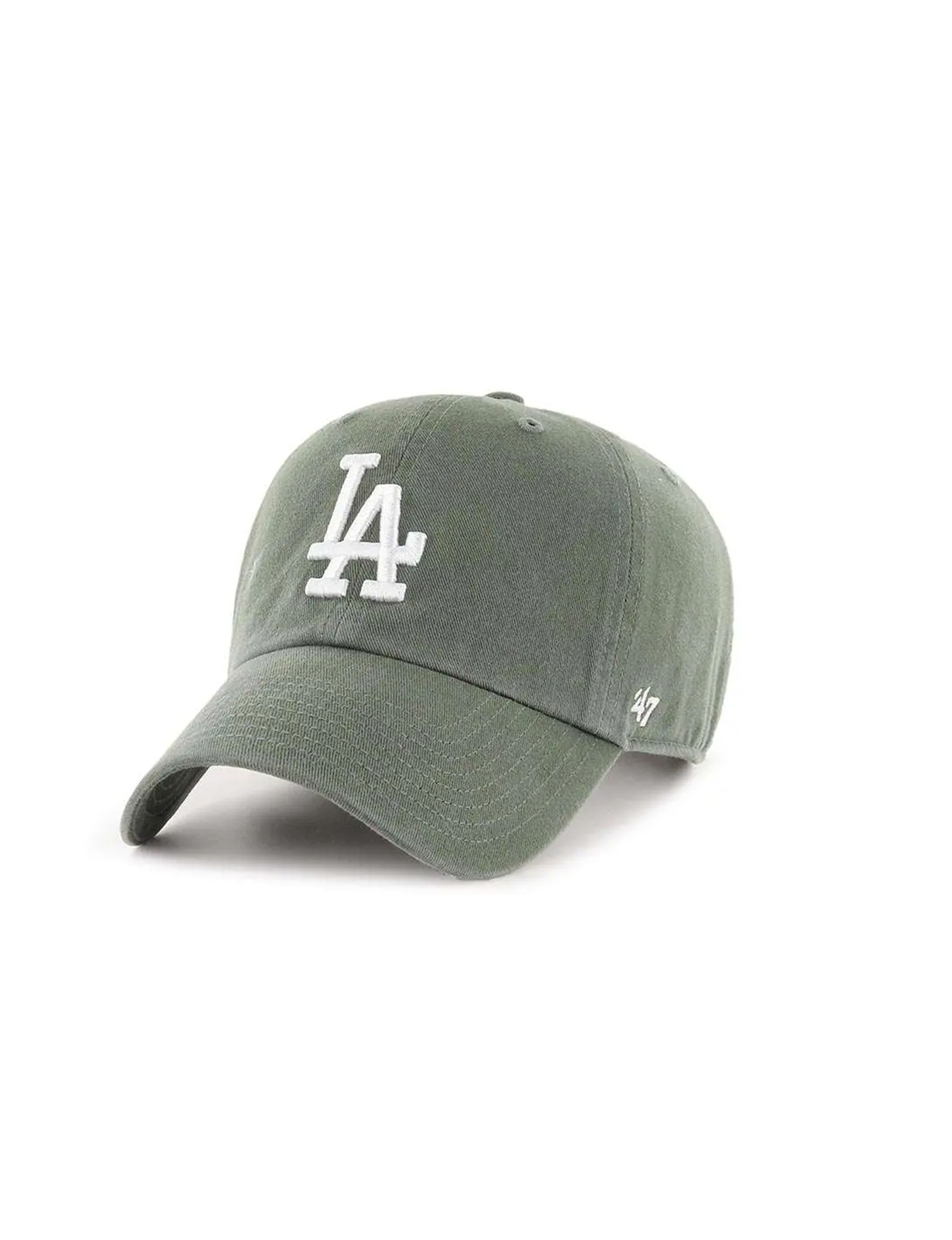 LA Dodgers Basic Cap, Moss/White