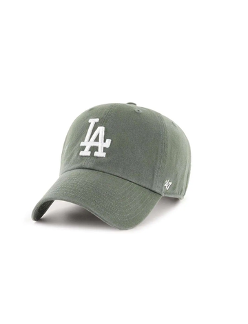 LA Dodgers Basic Cap, Moss/White