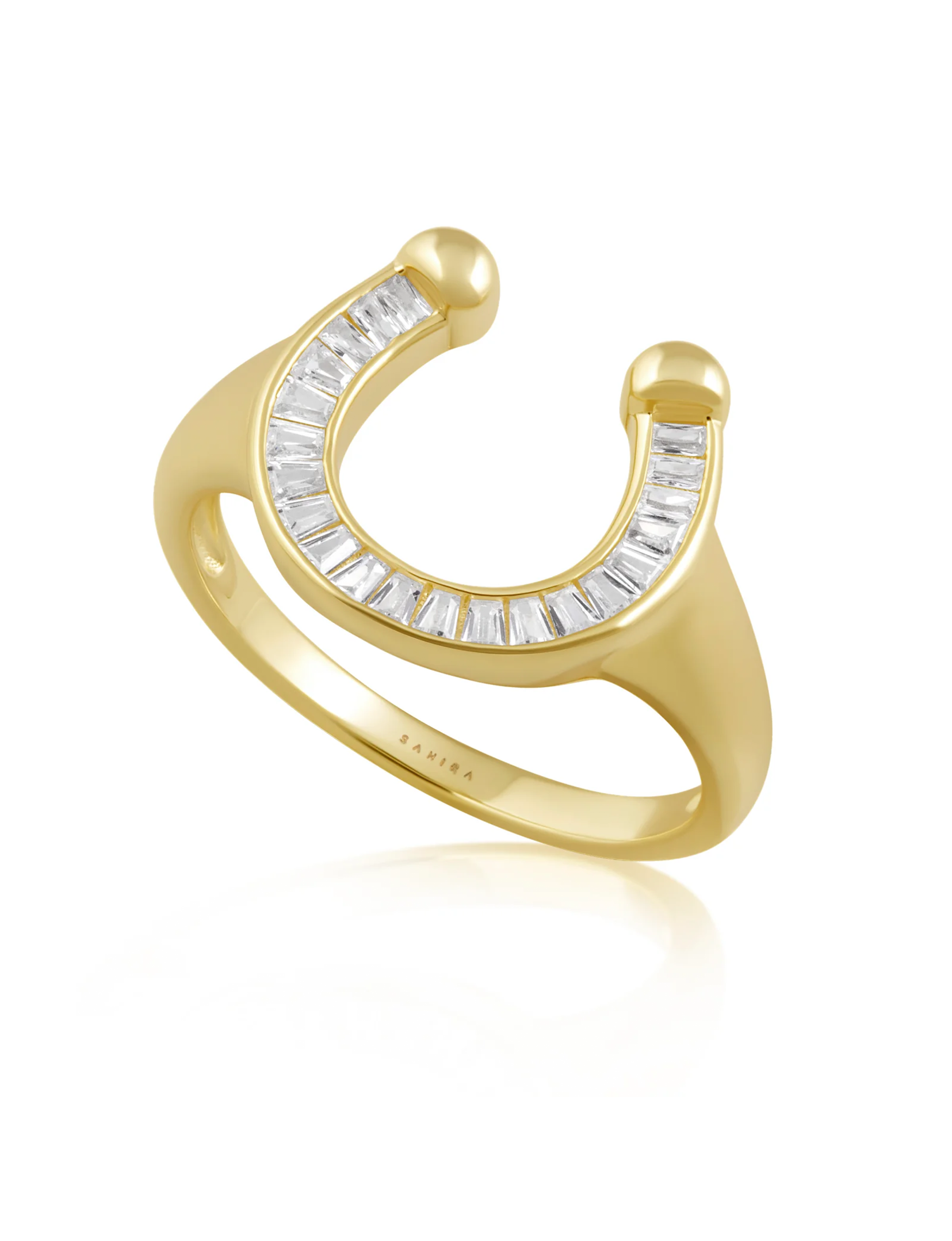 Off To The Races Signet Ring, Gold