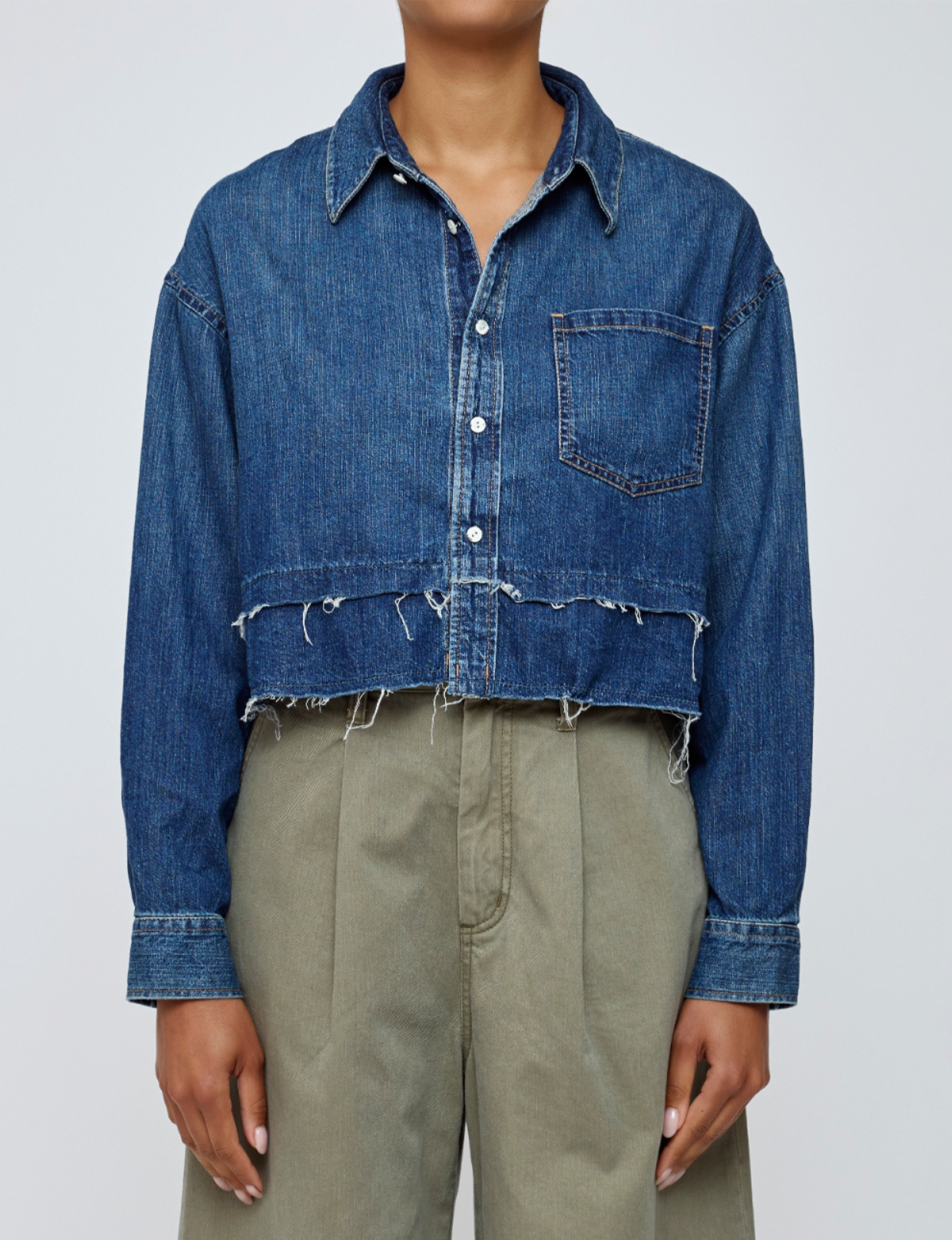 Leipsic Tiered Shirt, Blue