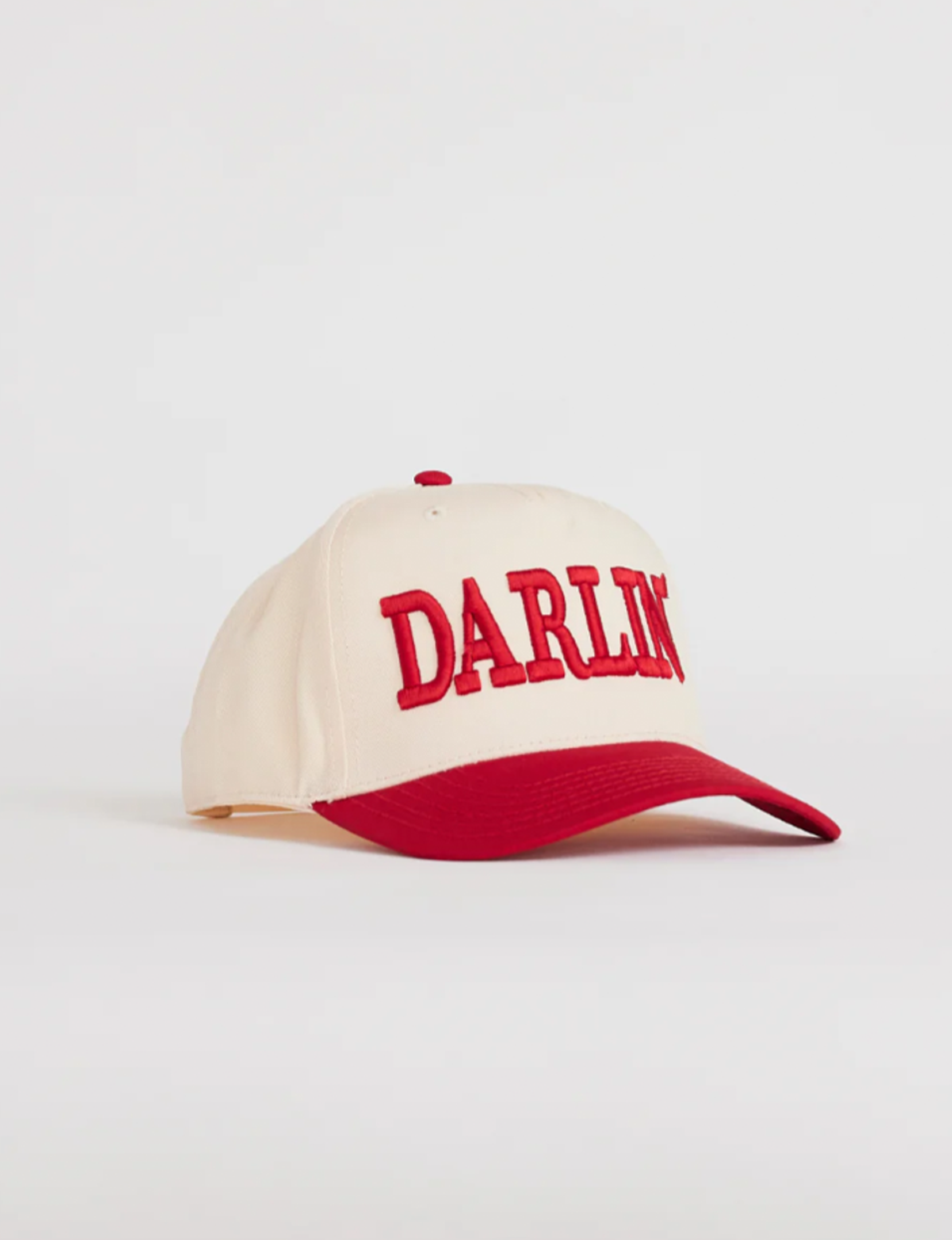 Snapback Hat, Red/Cream