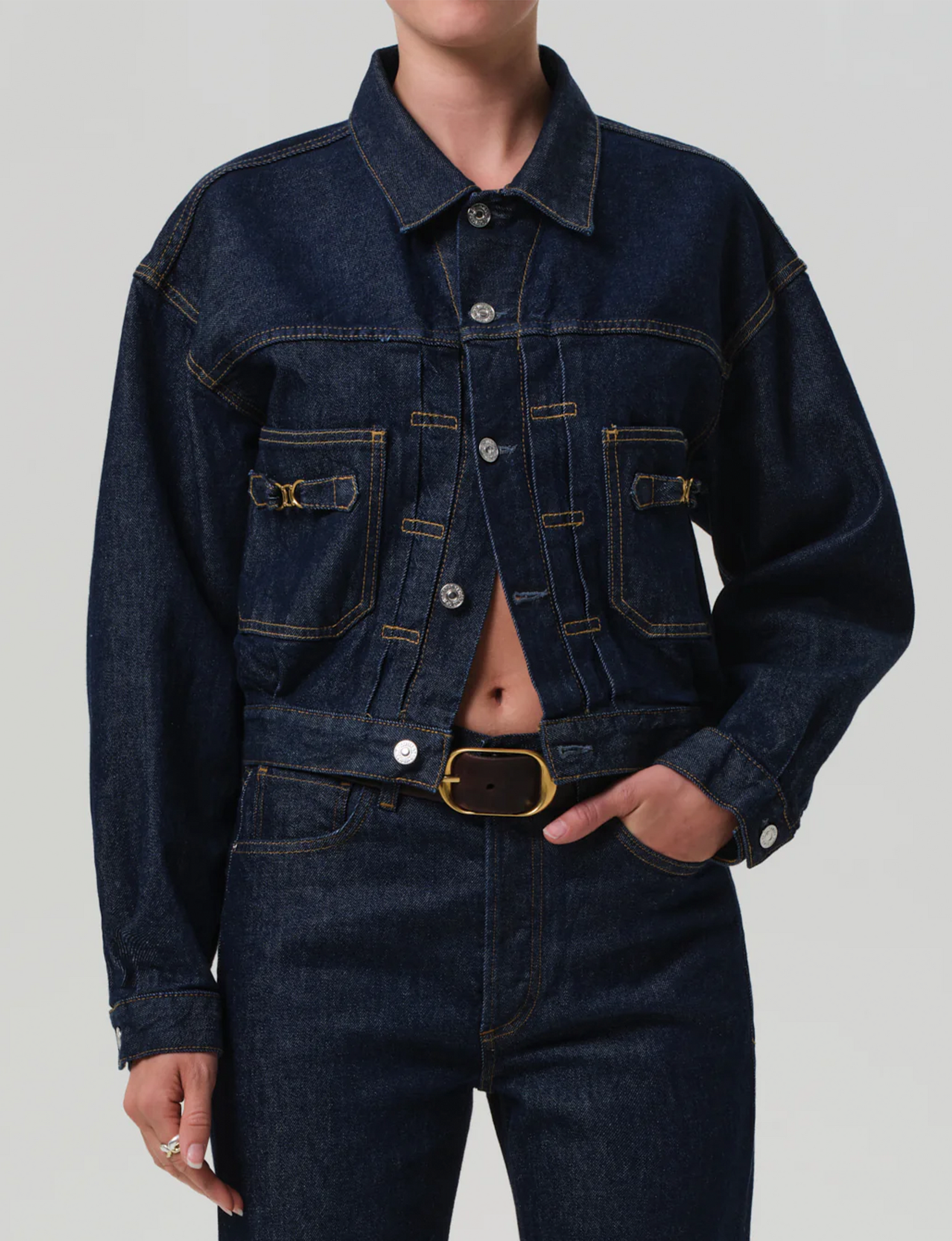 Alma Horsebit Jacket, Helia