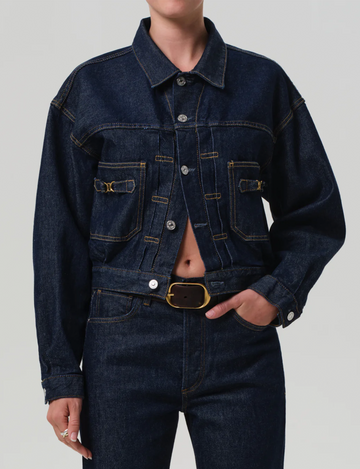 Alma Horsebit Jacket, Helia