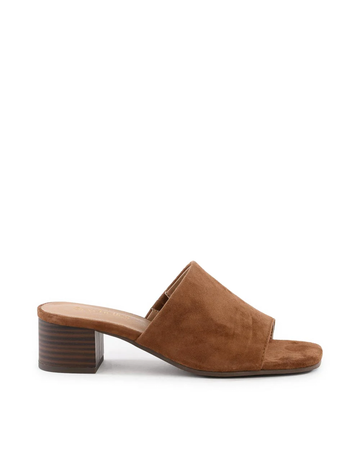 Pepper Raffia, Brown Suede