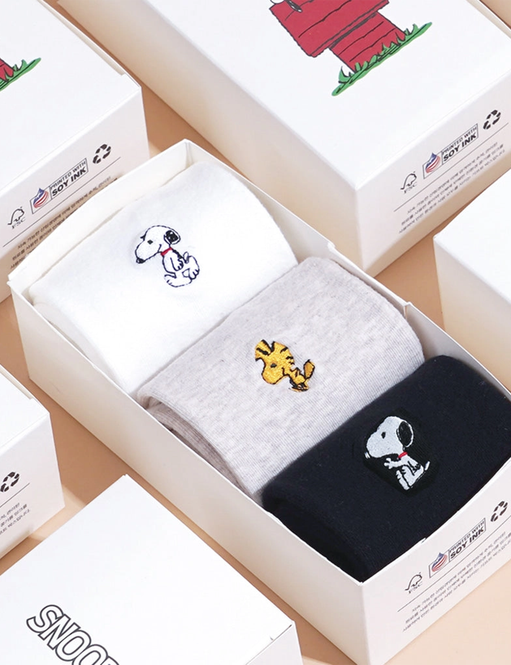 Peanuts Snoopy Sock Gift Set, 3 Pack