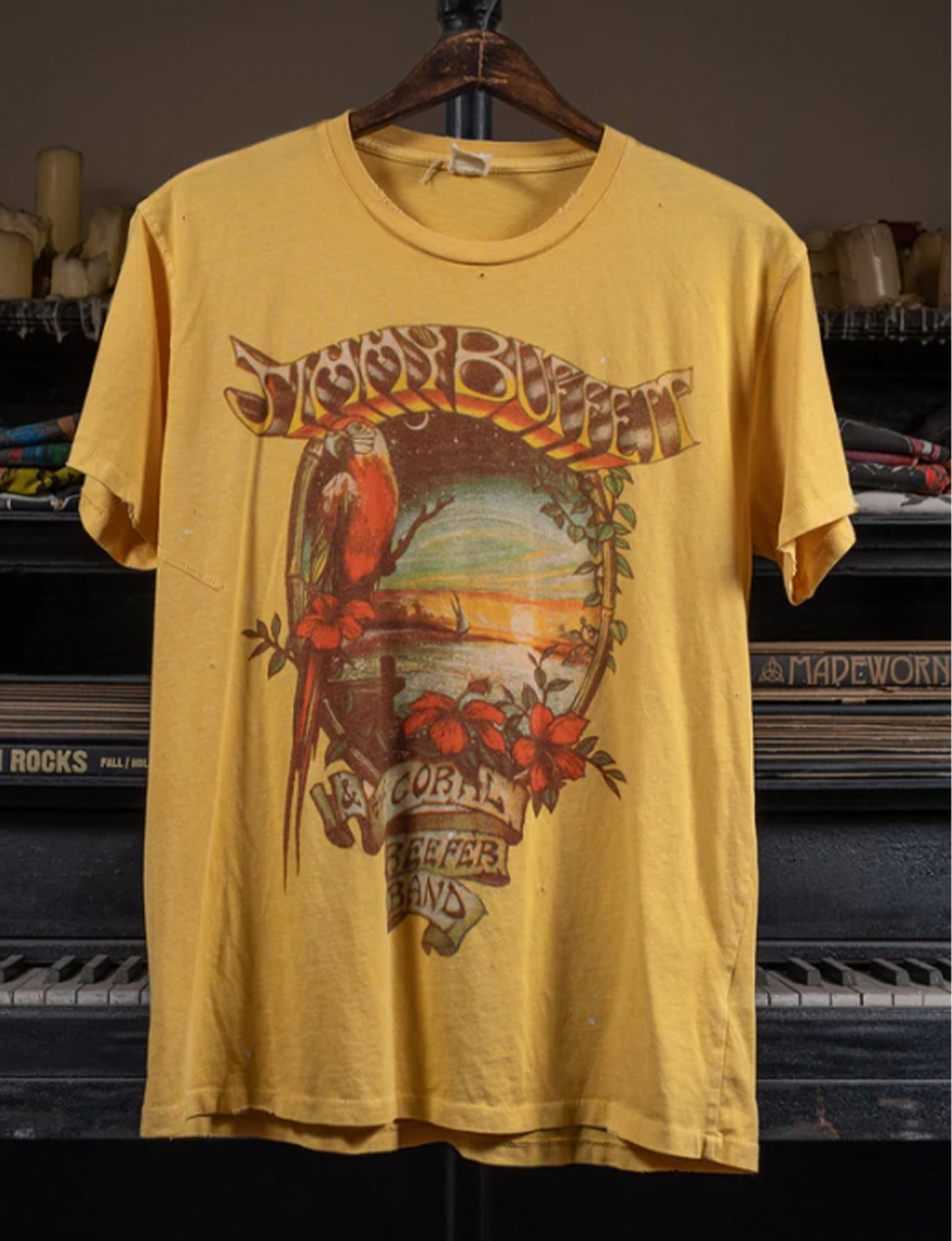 Jimmy Buffet Crew Tee, Lemon
