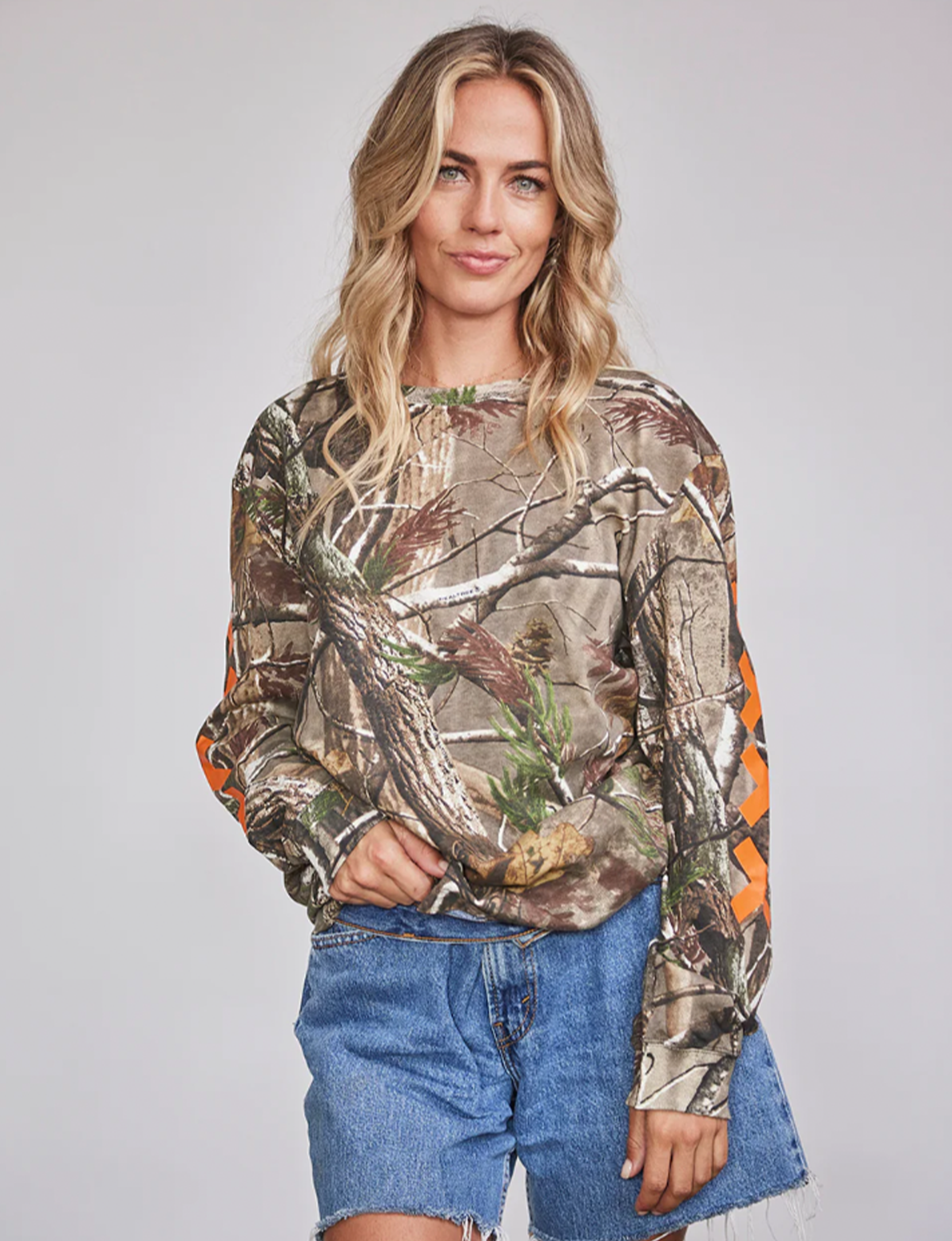 Realtree L/S Tee, Orange