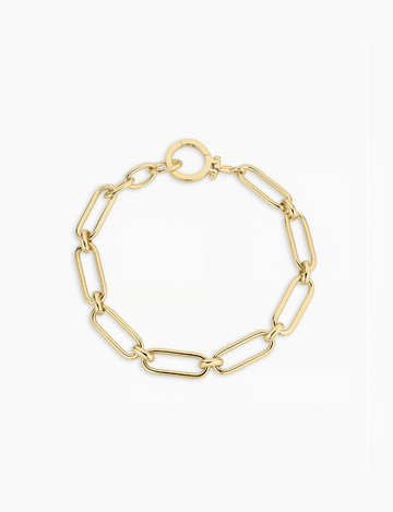 Zoey Statement Link Bracelet, Gold