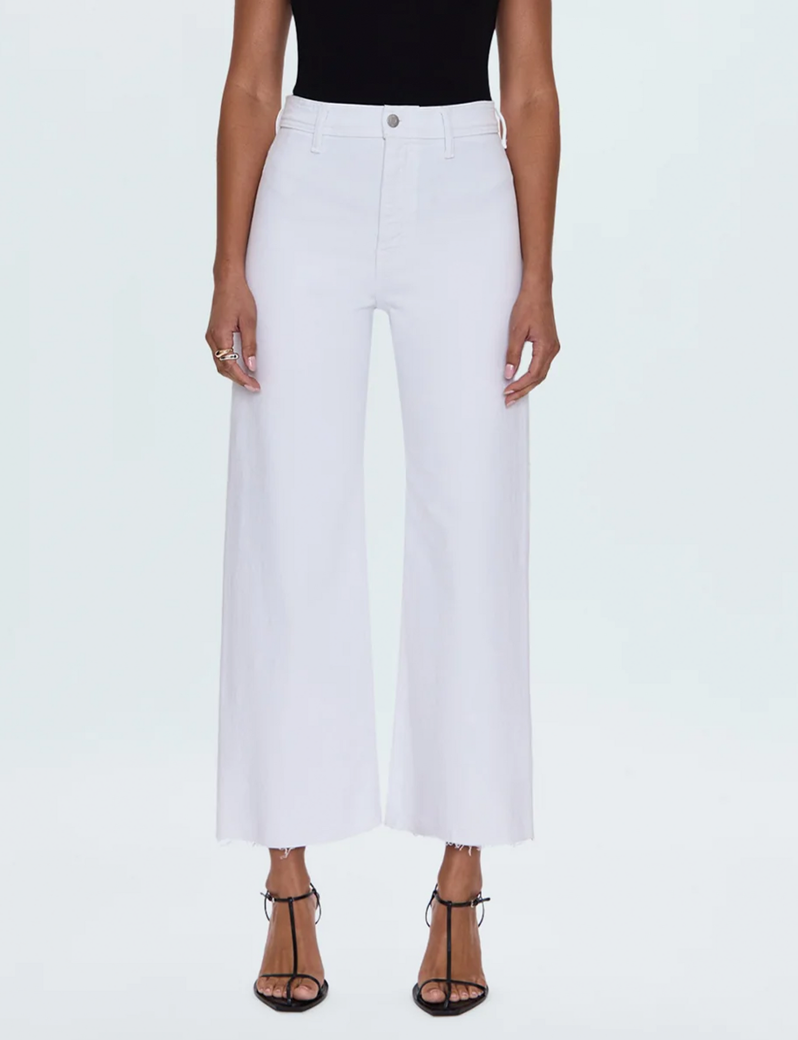 Penny High Rise Wide Leg Crop, Blizzard