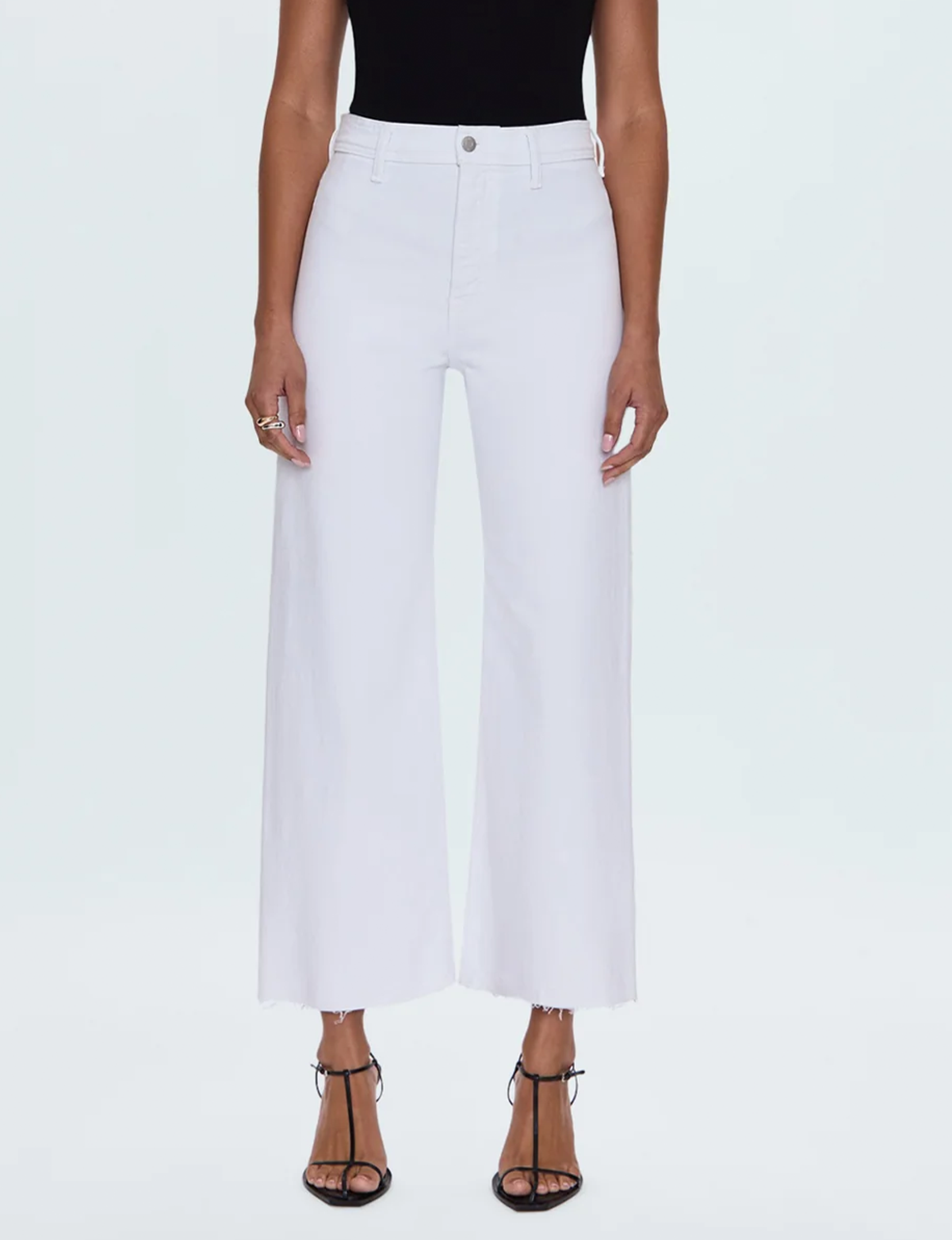 Penny High Rise Wide Leg Crop, Blizzard