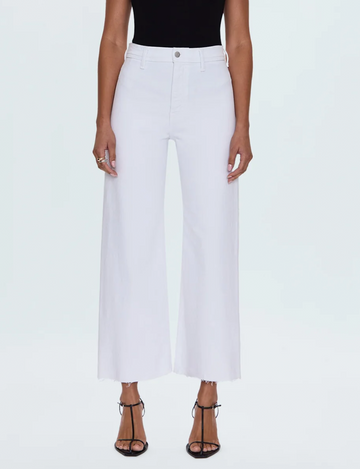Penny High Rise Wide Leg Crop, Blizzard