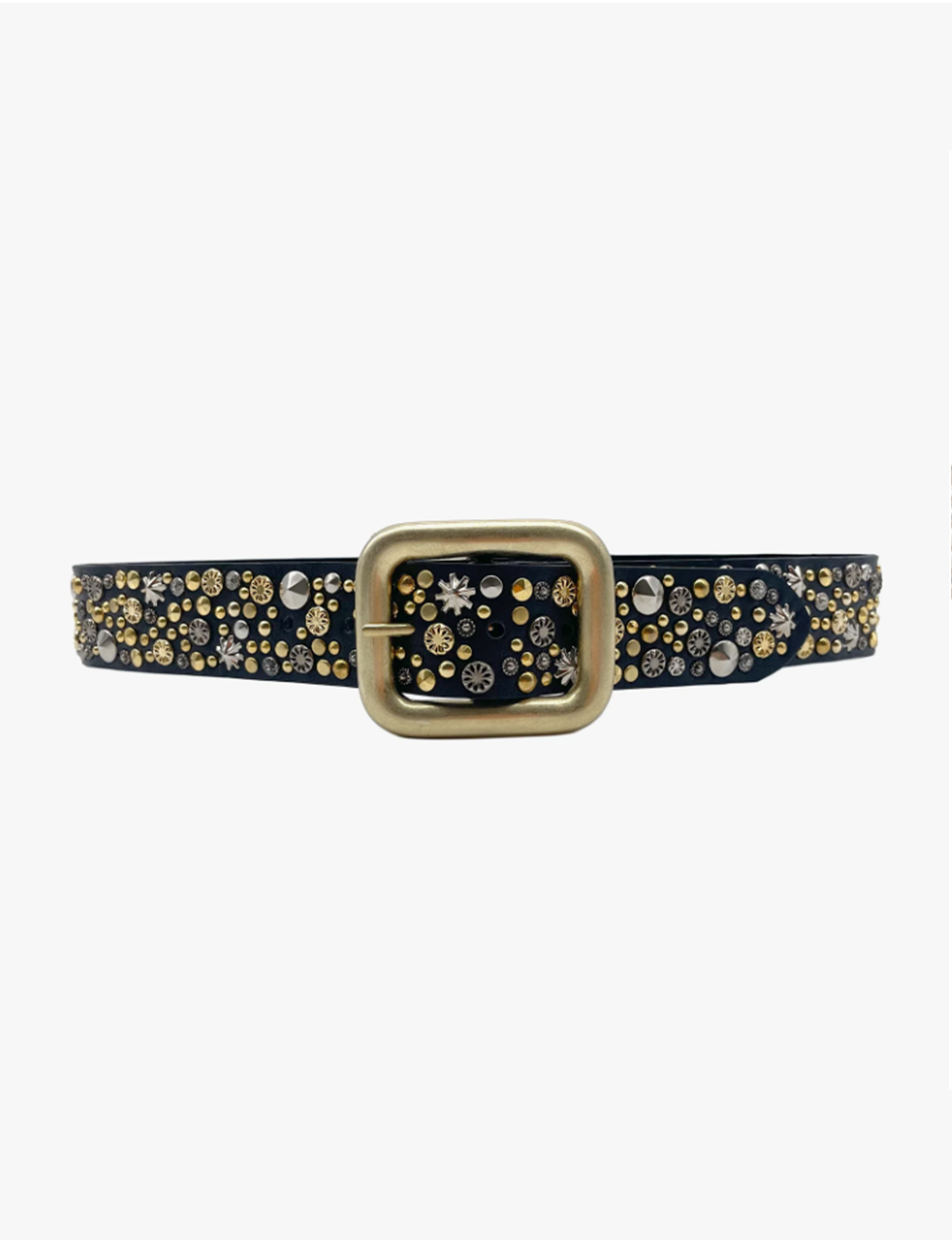 Britt Studded Belt, Black