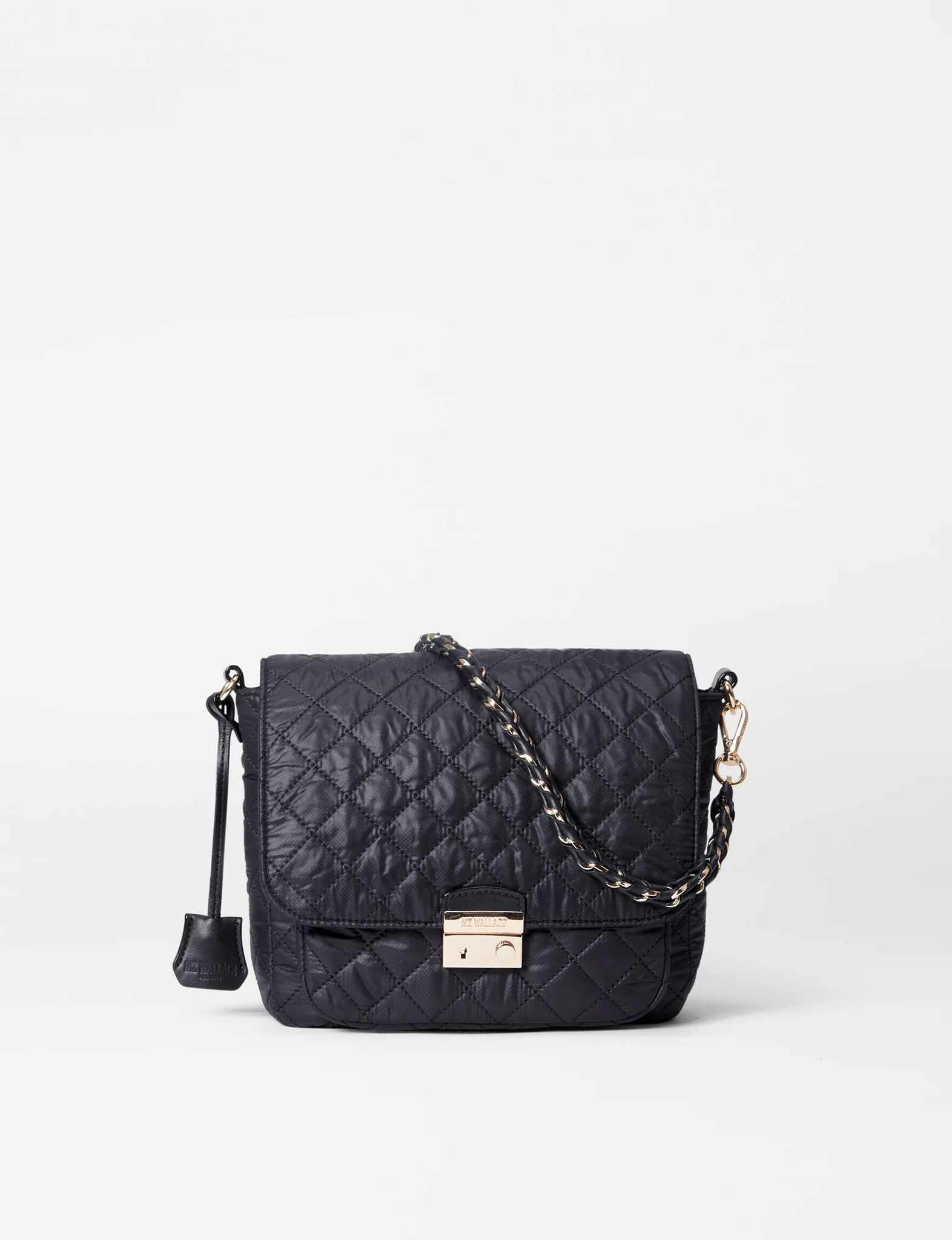 Medium Crosby Lock Crossbody, Black