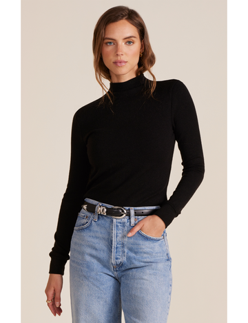 Mock Turtleneck, Black
