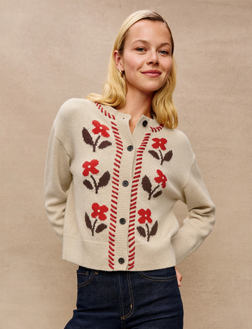 Mavie Cardigan, Carmine Floral