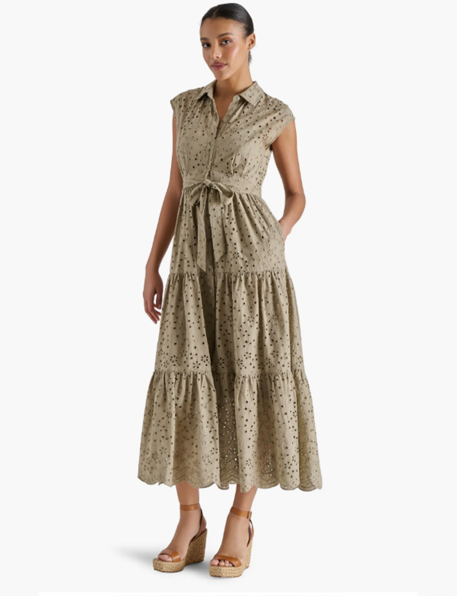 Clover Dress, Silver Sage