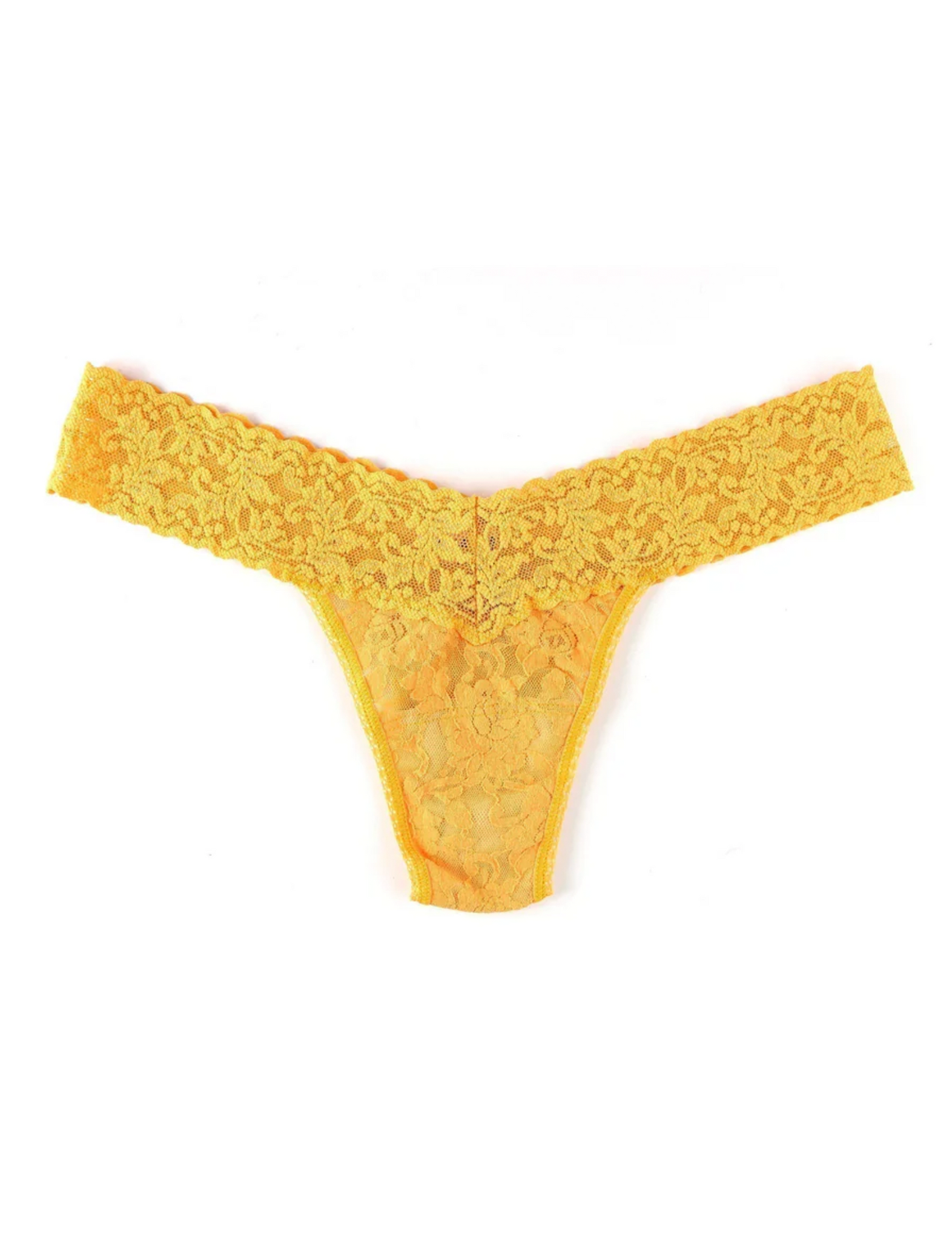Signature Lace Original Rise Thong, Ginger Shot Orange