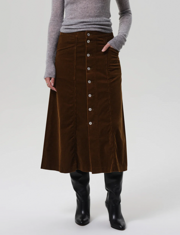 Devin A-Line Skirt, Manuka