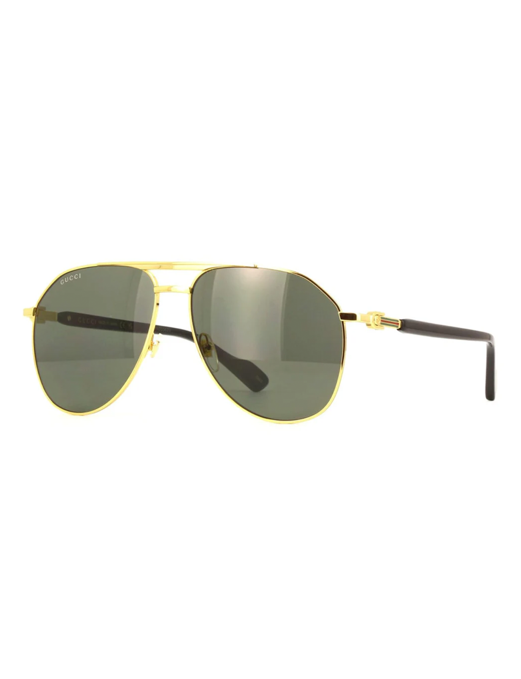 GG1220S-001 Sunglasses, Black/Gold