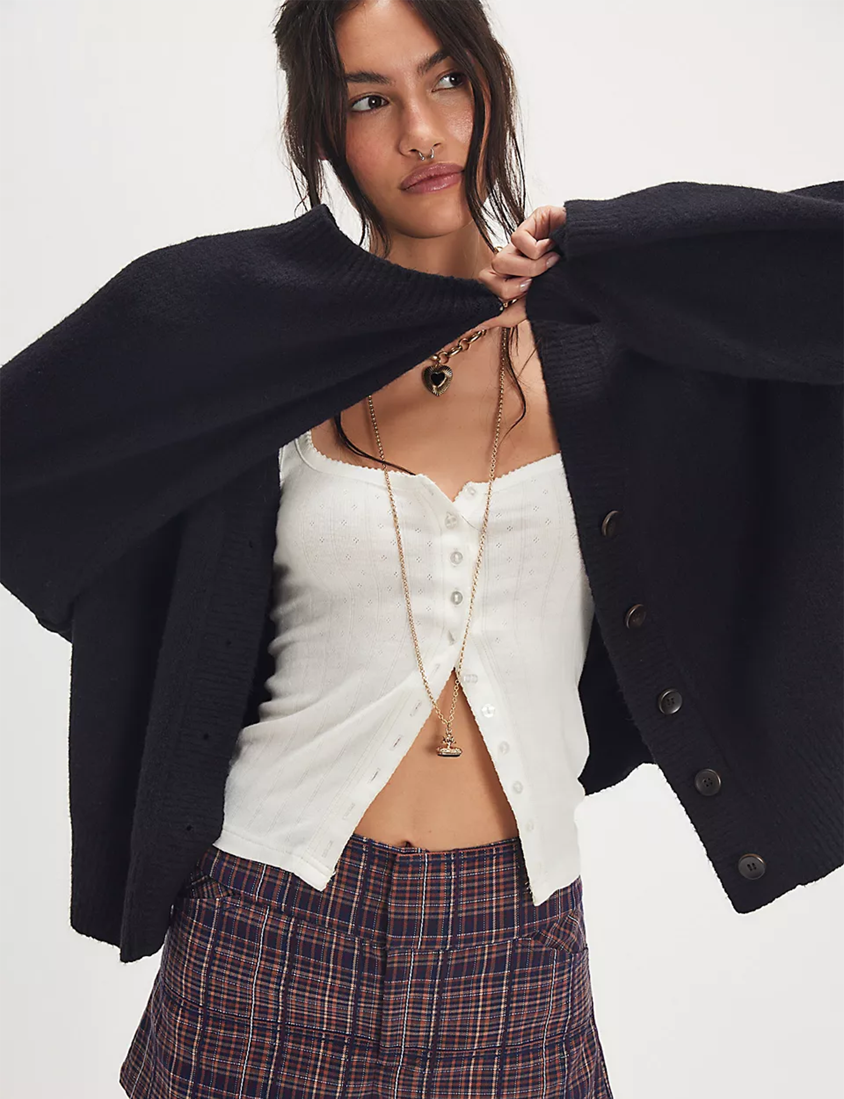 Cool of The Night Cardi, Black