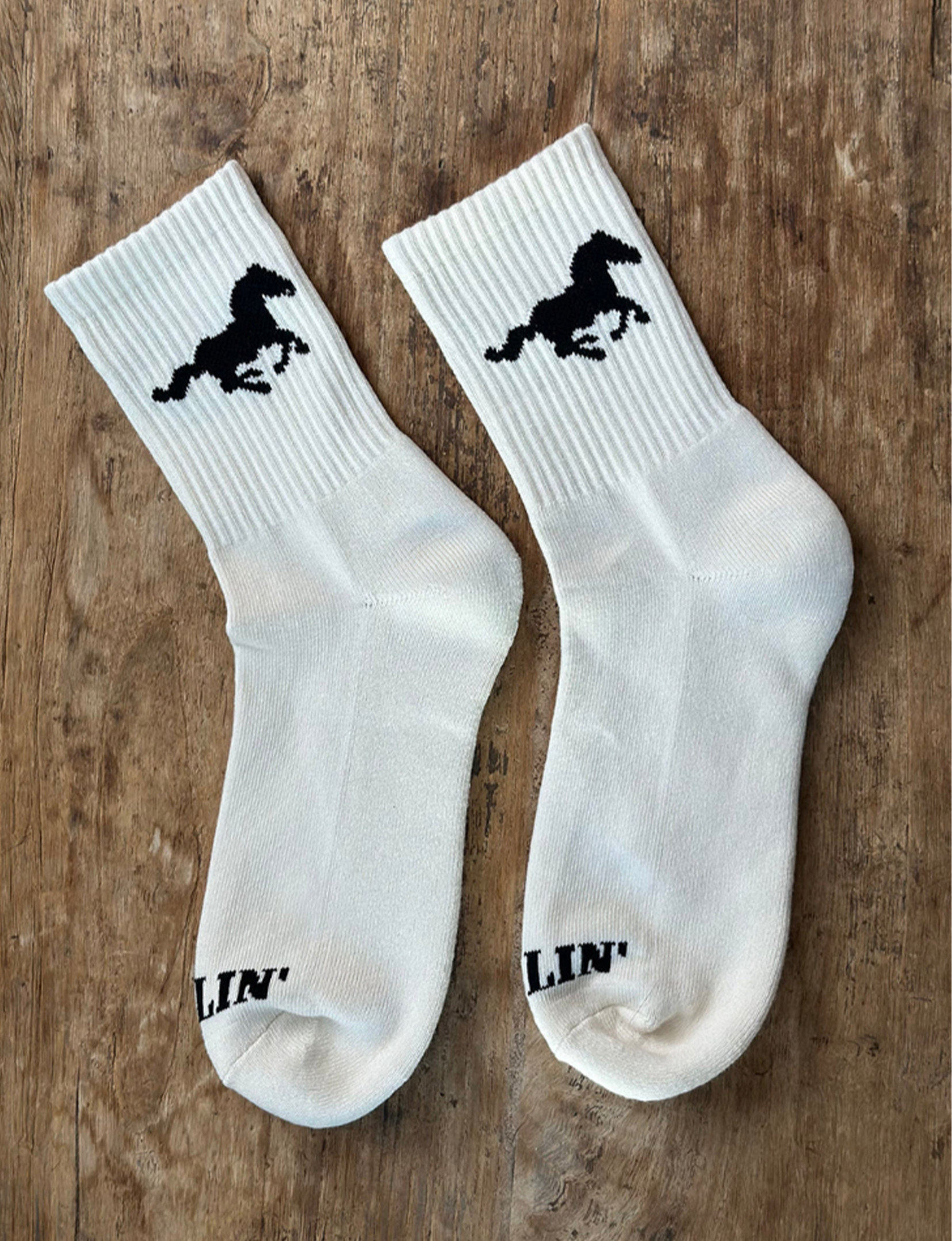 Mustang Socks, Black