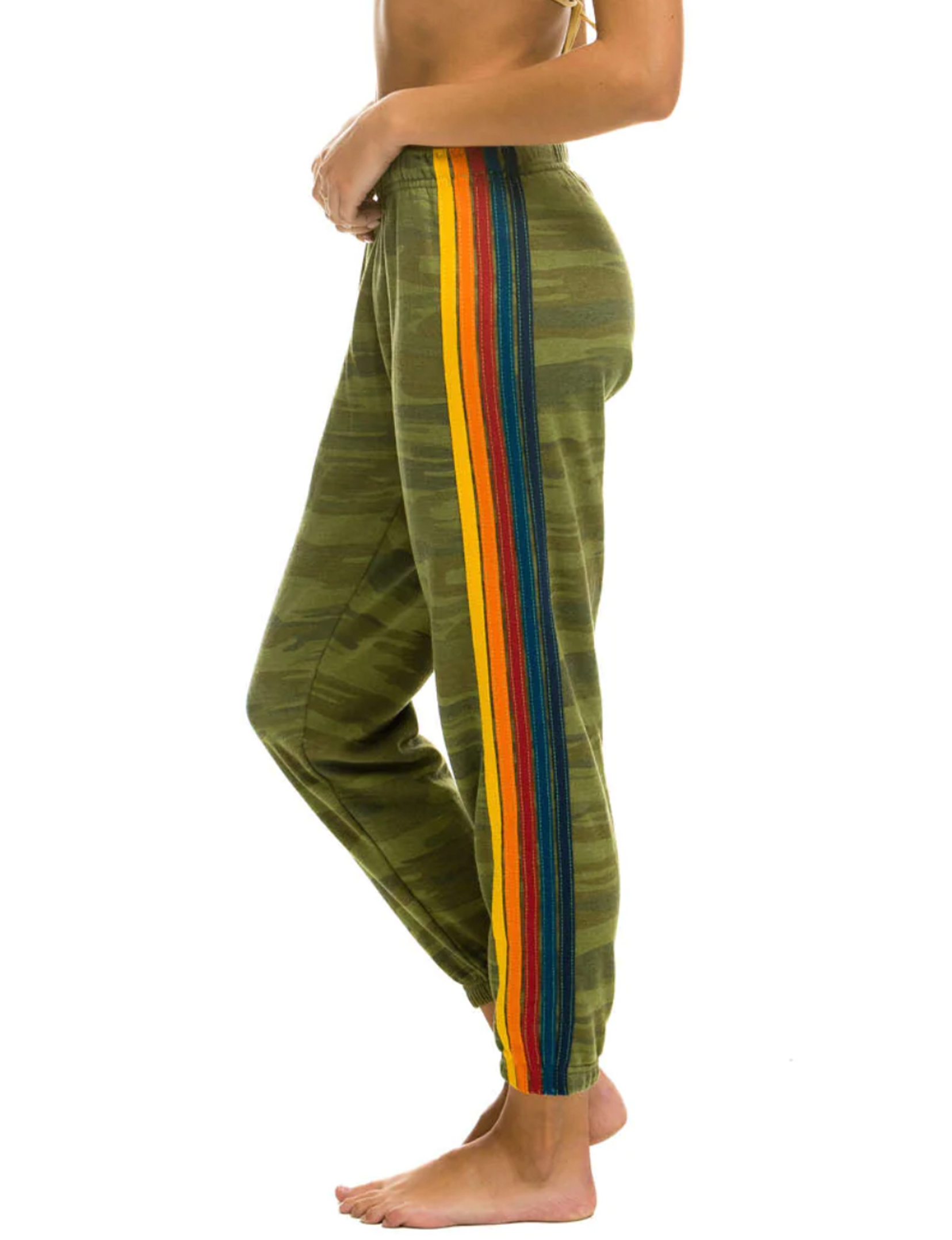 5 Stripe Sweatpants, Camo