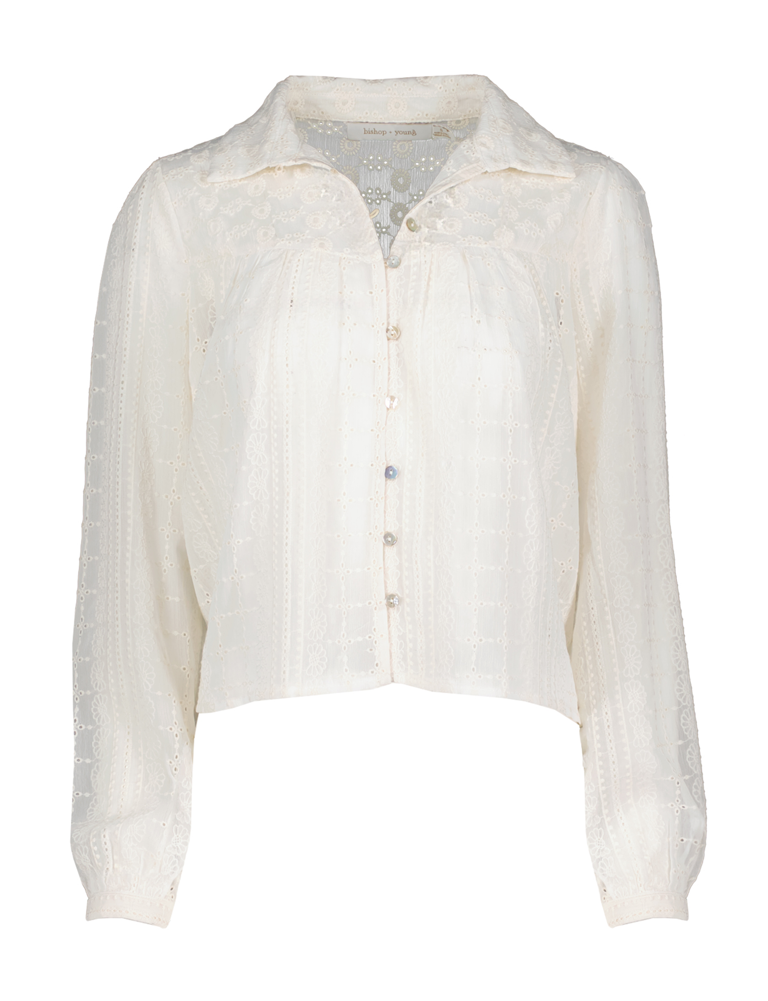 Esme Eyelet Blouse, Ivory